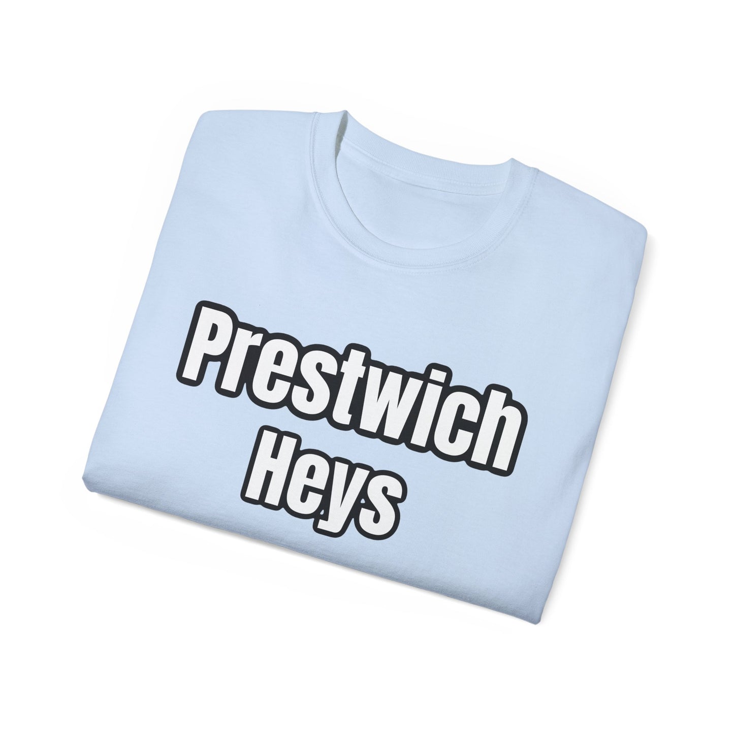 Prestwich Heys Est. 1938 Black on Red