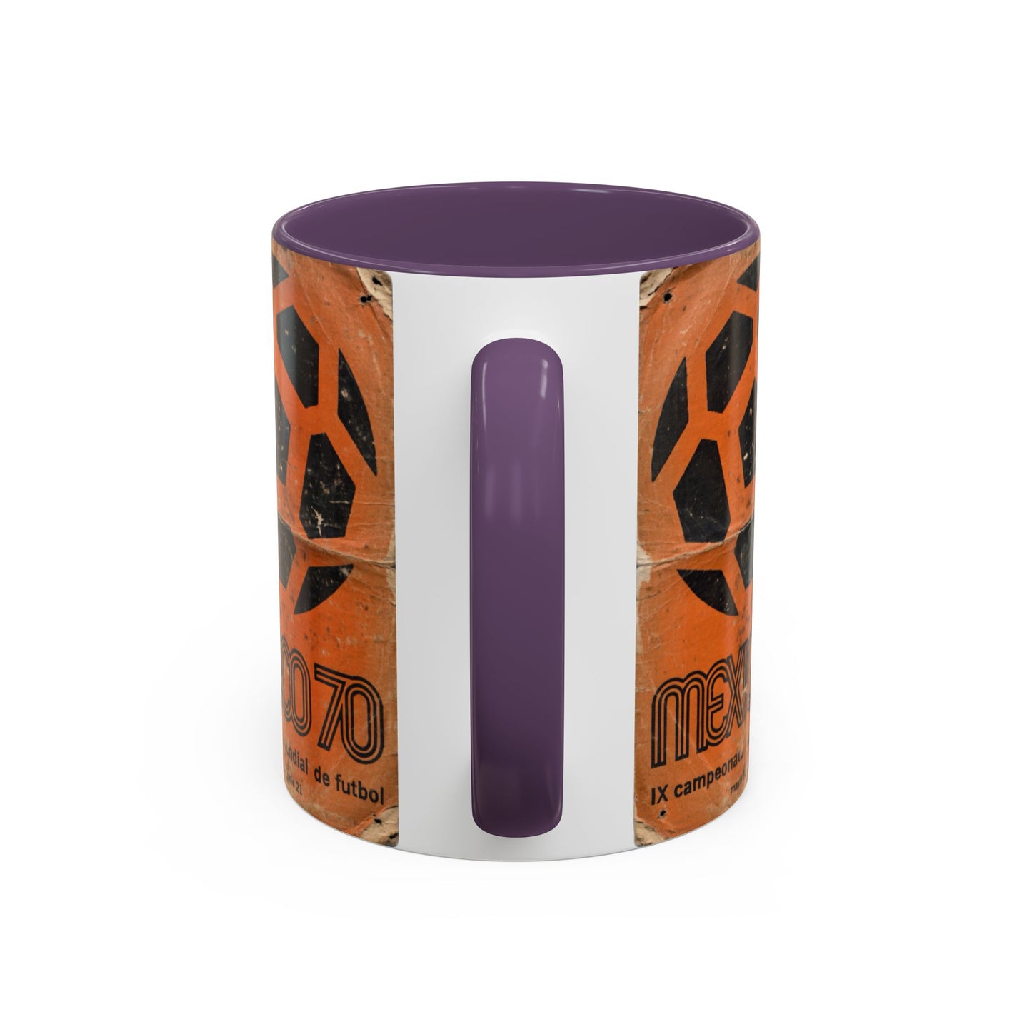Mexico 70 World Cup Poster Orange  Coffee Mug (11, 15oz)