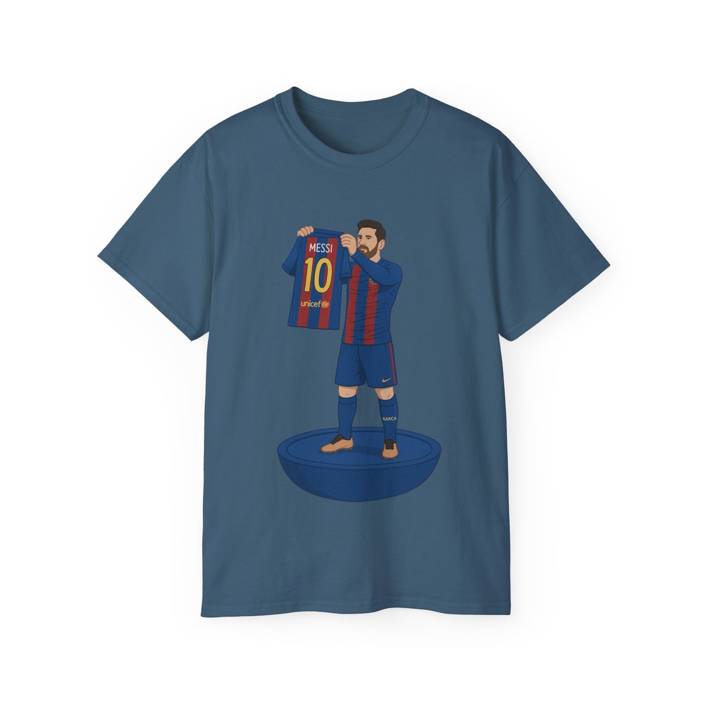 Lionel Messi Cartoon Subbuteo T-Shirt - Barcelona