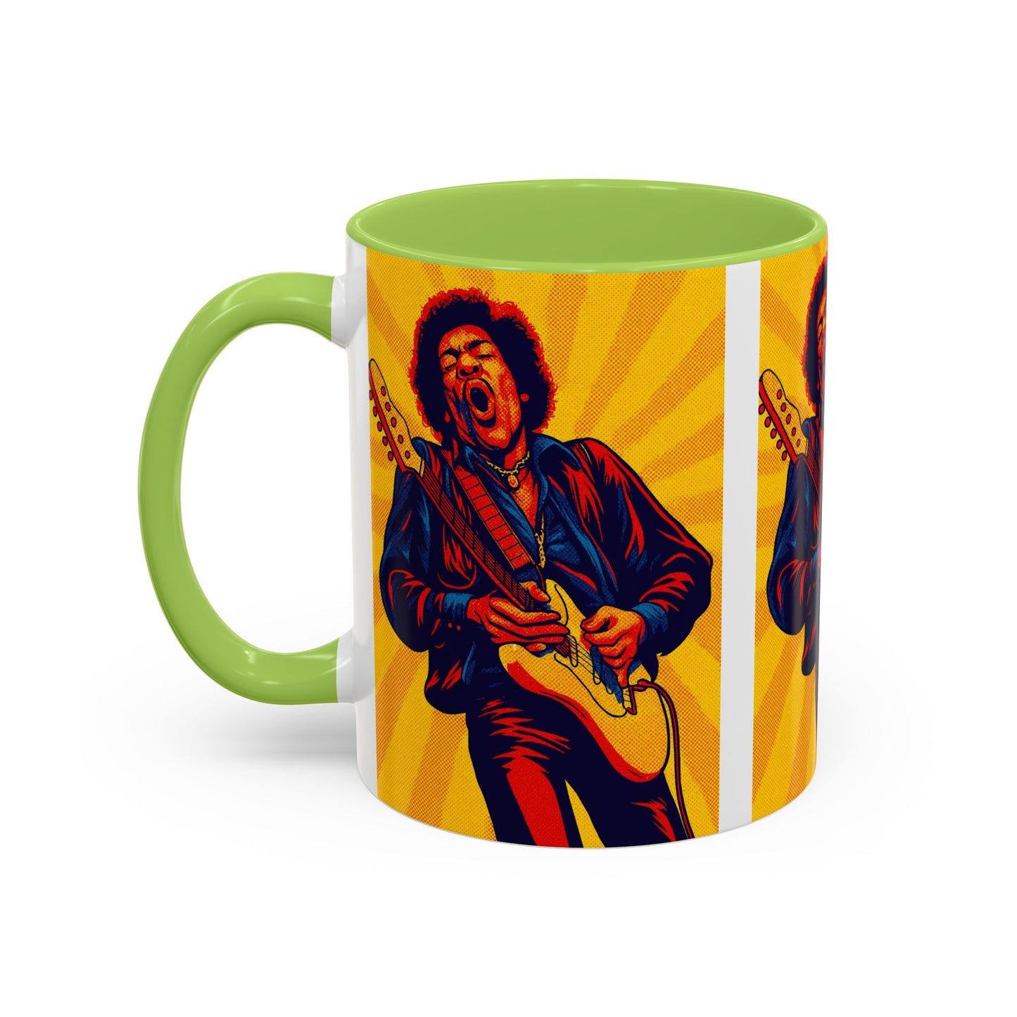 Jimi Hendrix Guitar Pop Art Mug