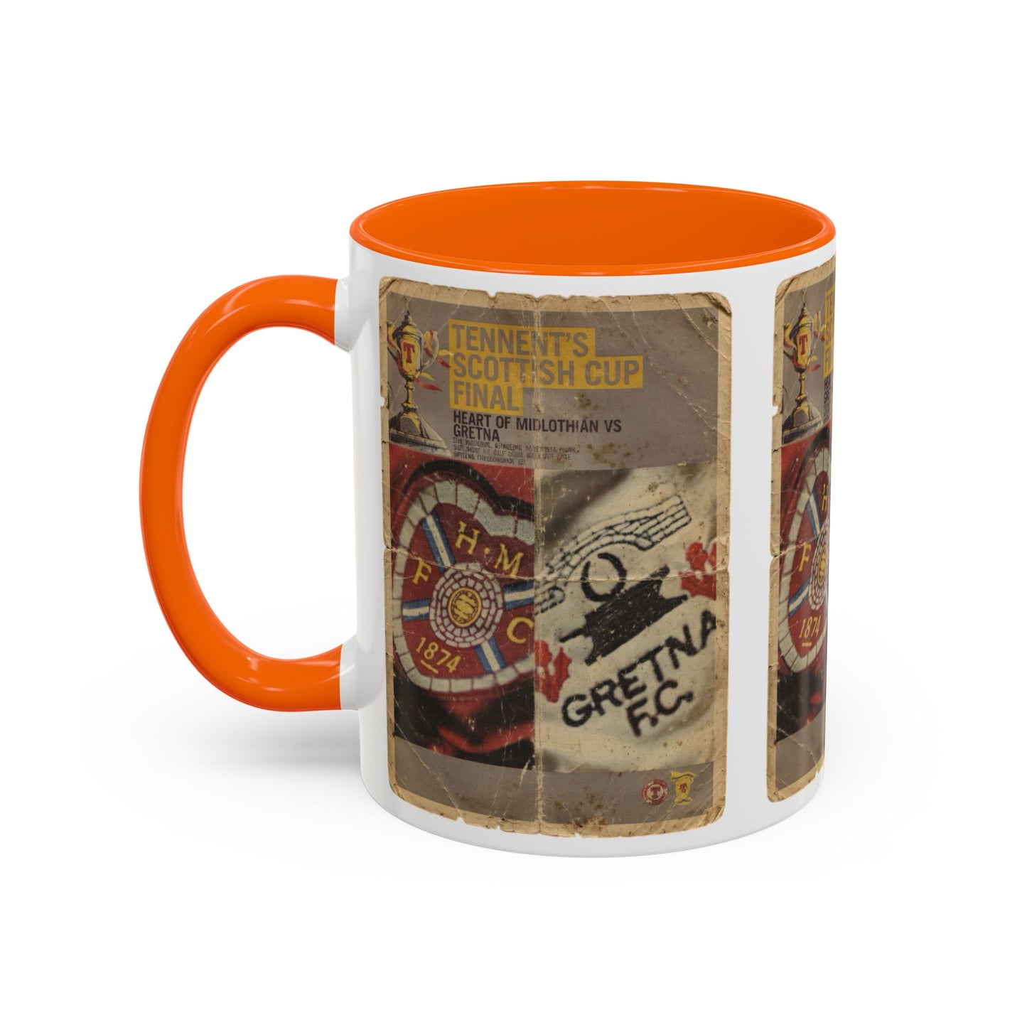 2006 Scottish Challenge Cup Final Hearts Gretna Accent Coffee Mug (11, 15oz)