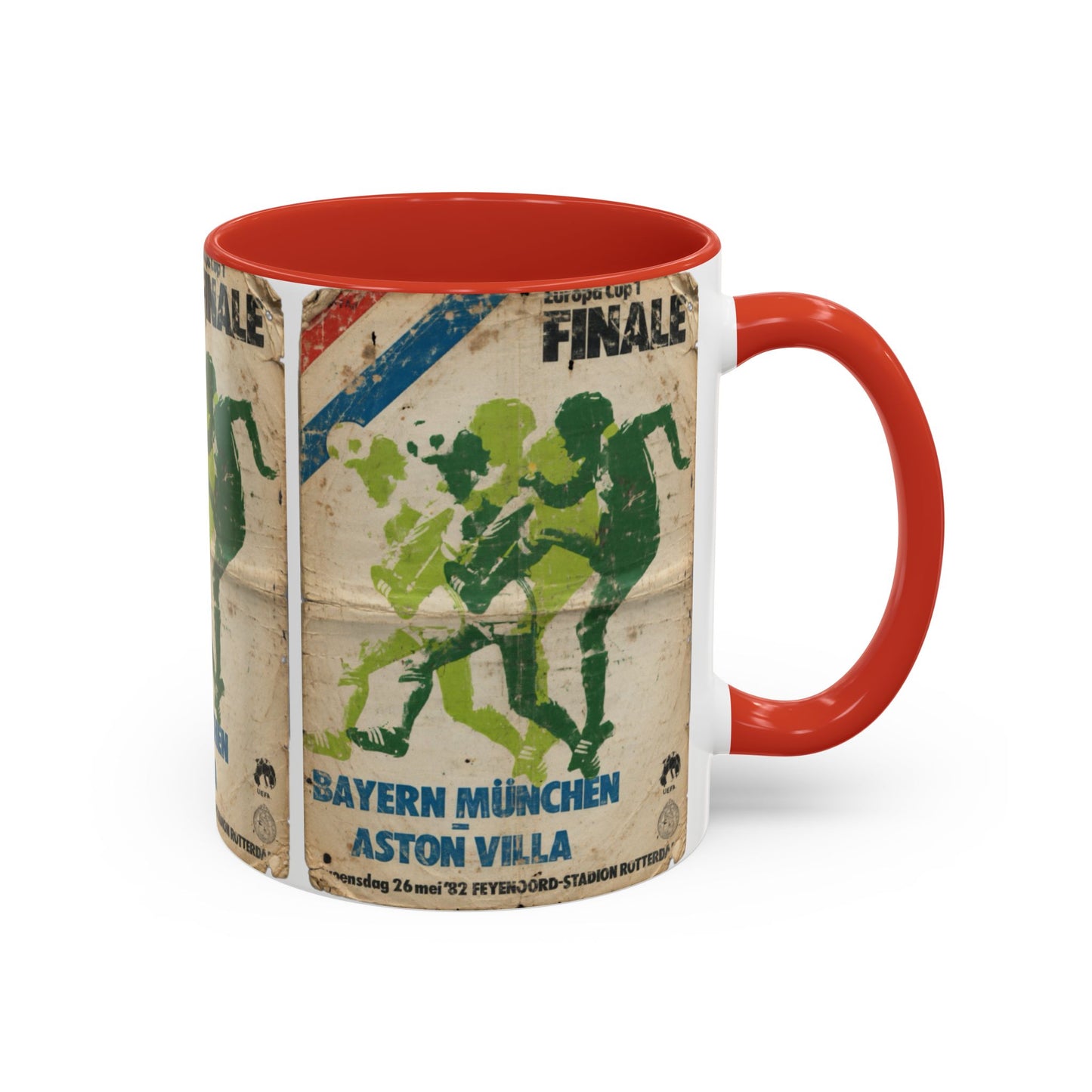 1982 European Cup Final Aston Villa Bayern Munich Poster Coffee Mug (11, 15oz)
