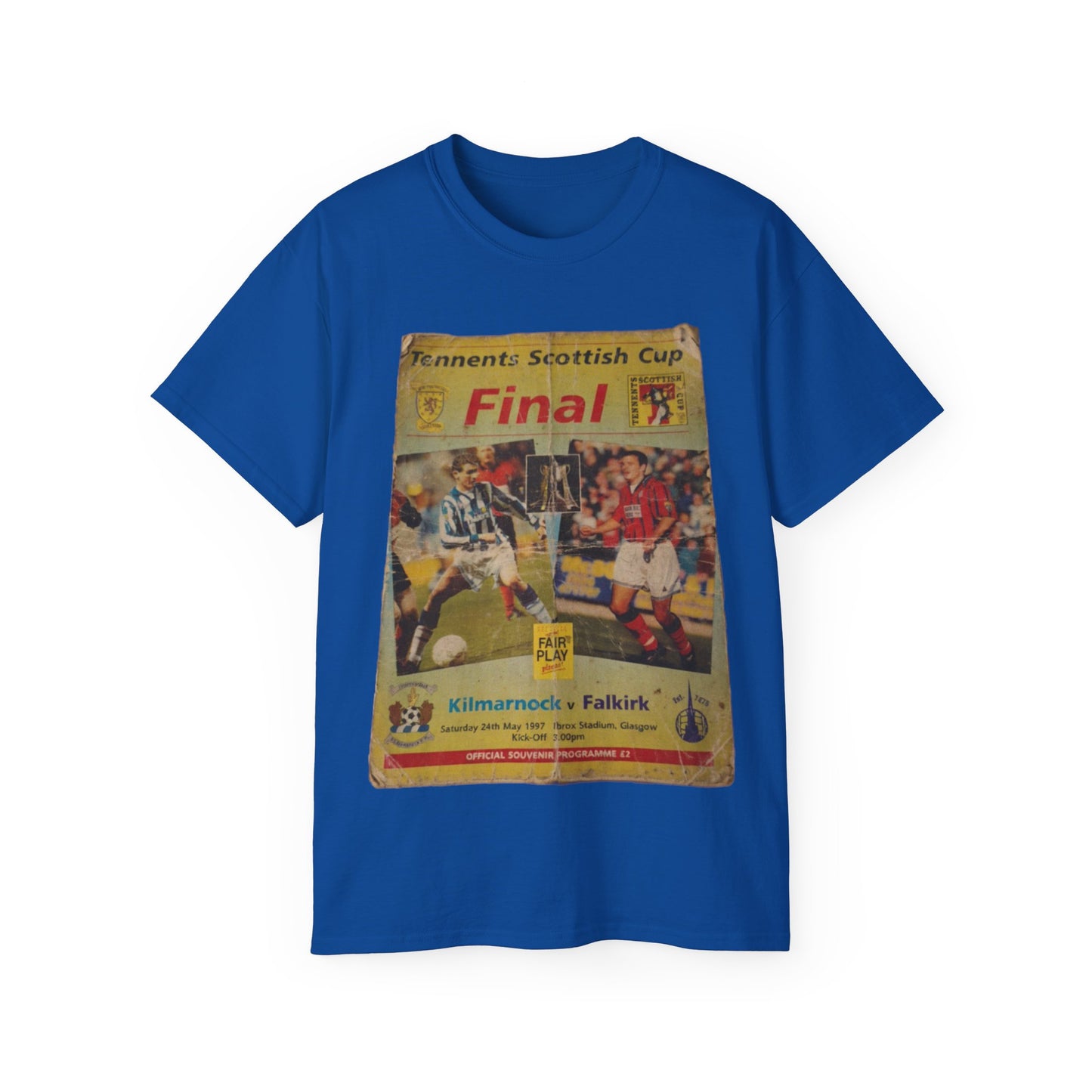 1997 Scottish Challenge Cup Final Programme Poster Unisex Ultra Cotton Tee