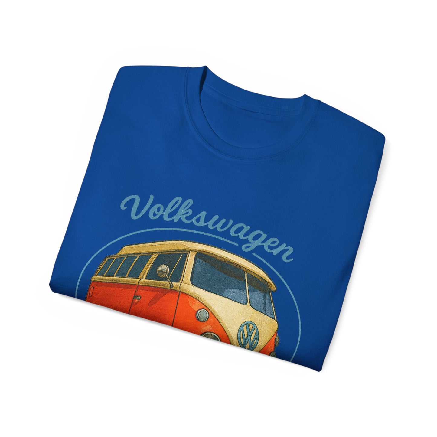 Retro Volkswagen Camper Van 3/4 Orange