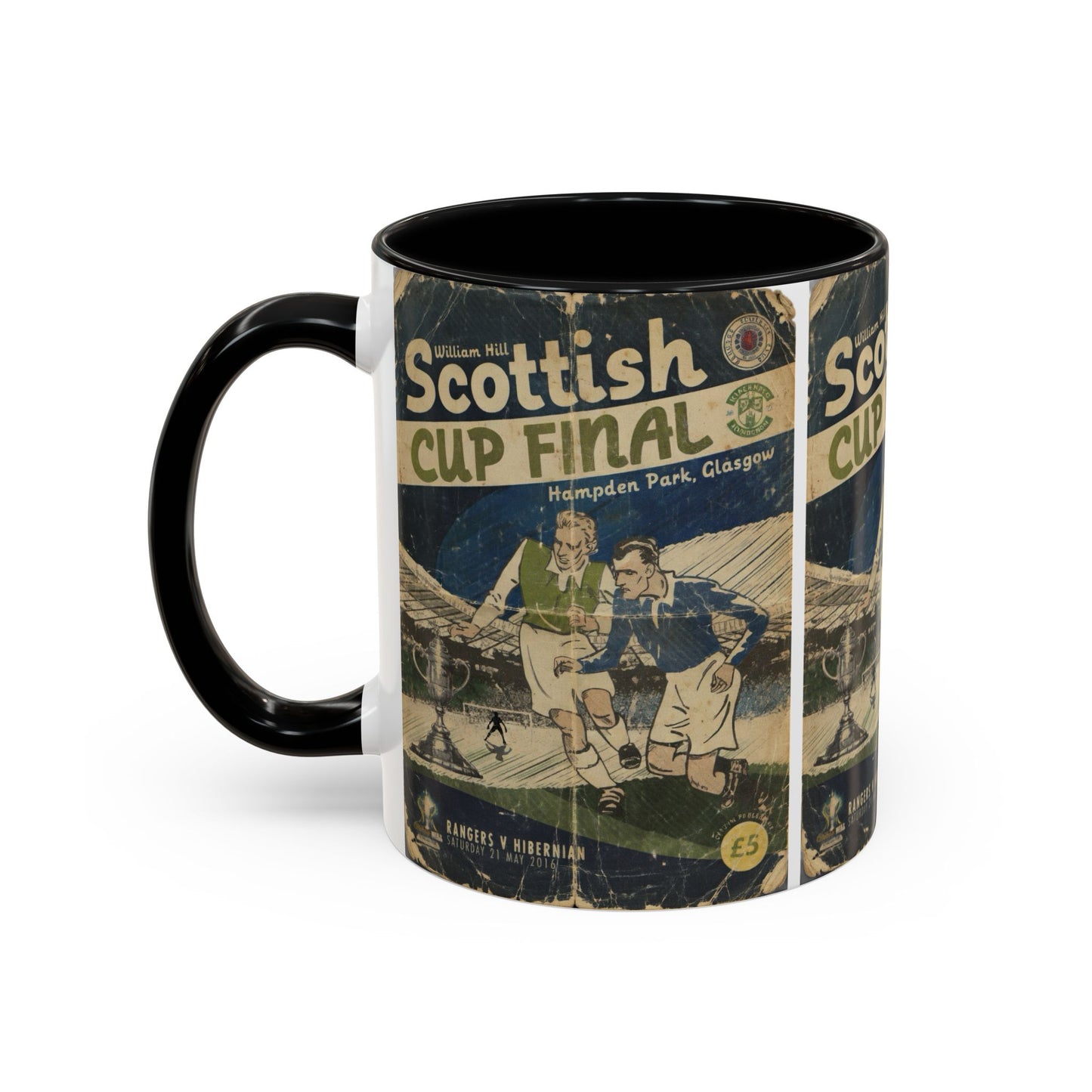 2016 Scottish Challenge Cup Final Hibernian Rangers Programme Poster Accent Coffee Mug (11, 15oz)