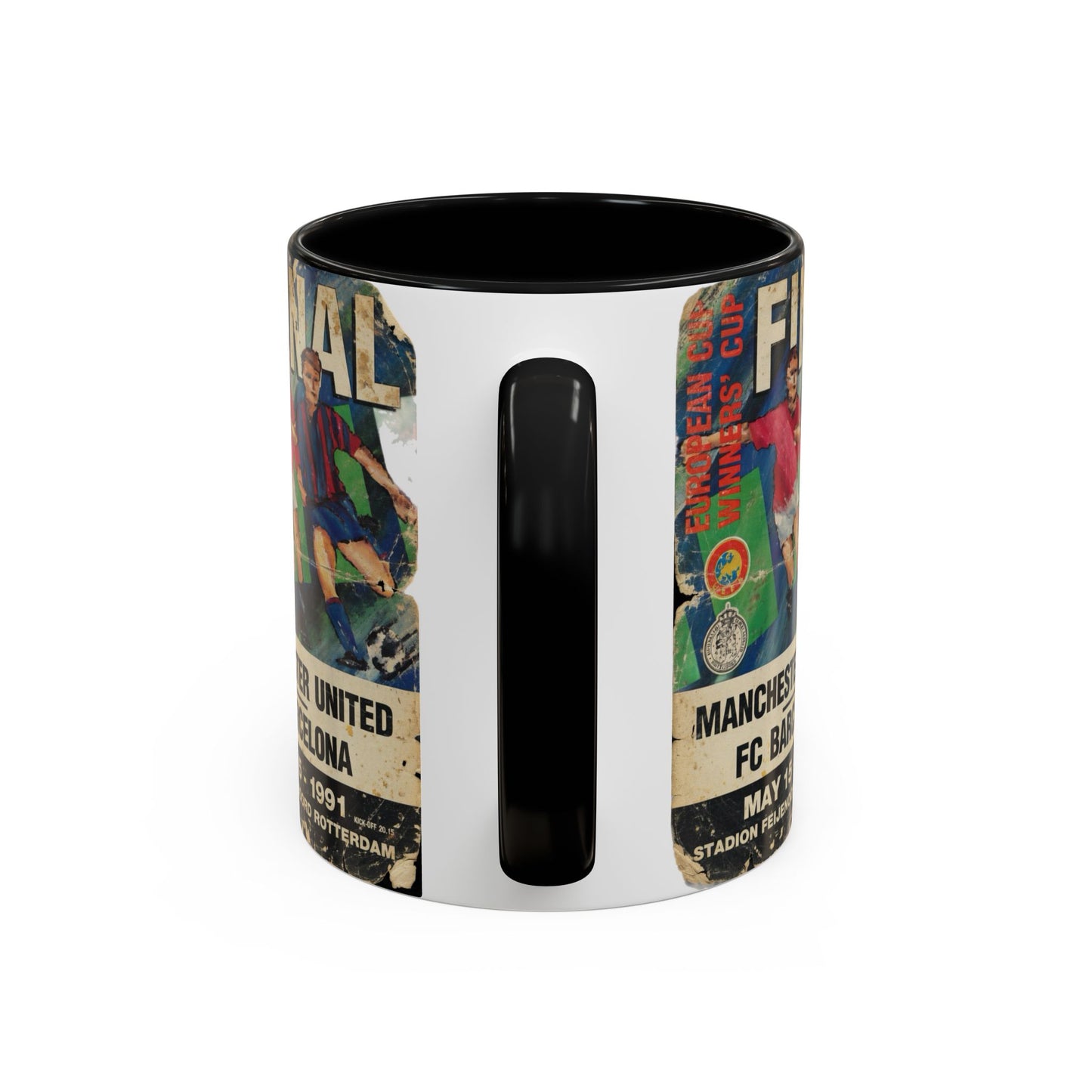 1991 European Cup Winners Cup Final Manchester United Barcelona Poster Accent Coffee Mug (11, 15oz)