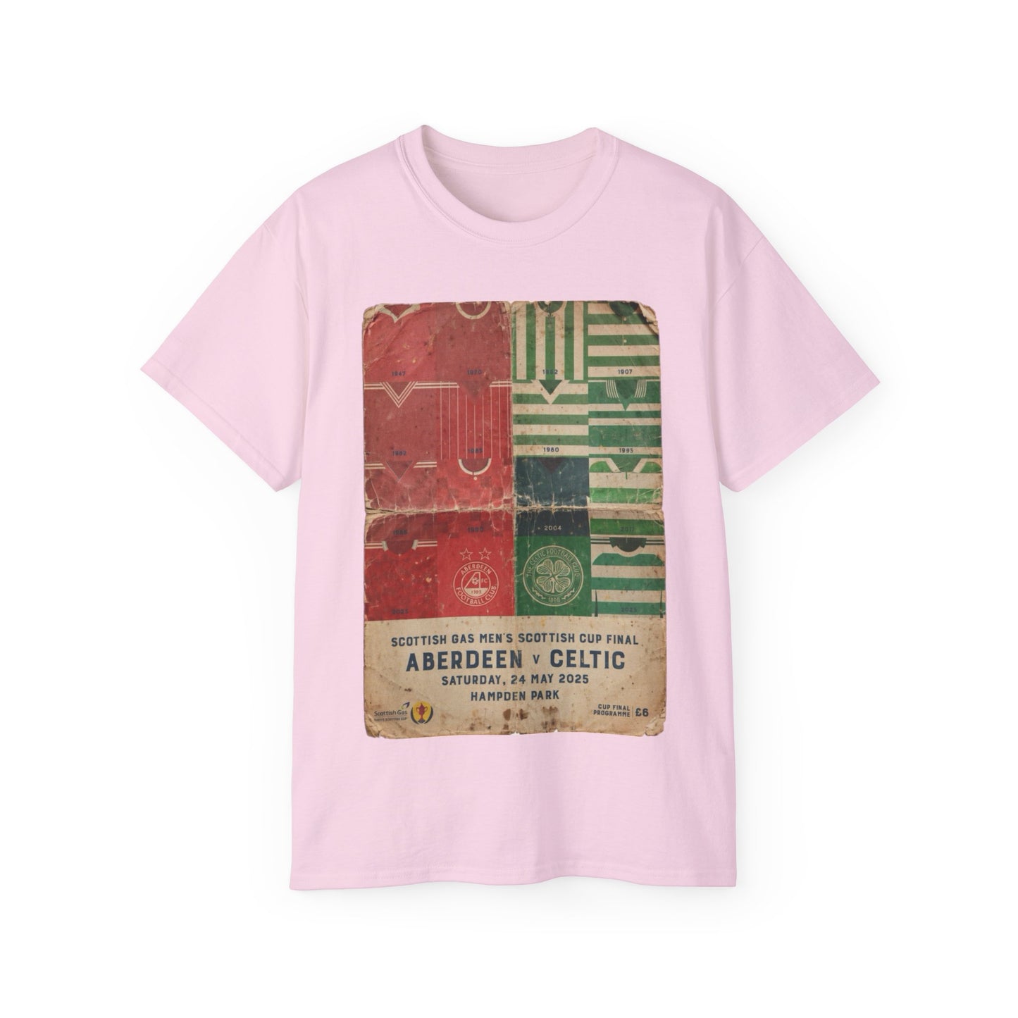 2025 Scottish Challenge Cup Final Aberdeen Celtic Programme Poster Unisex Ultra Cotton Tee