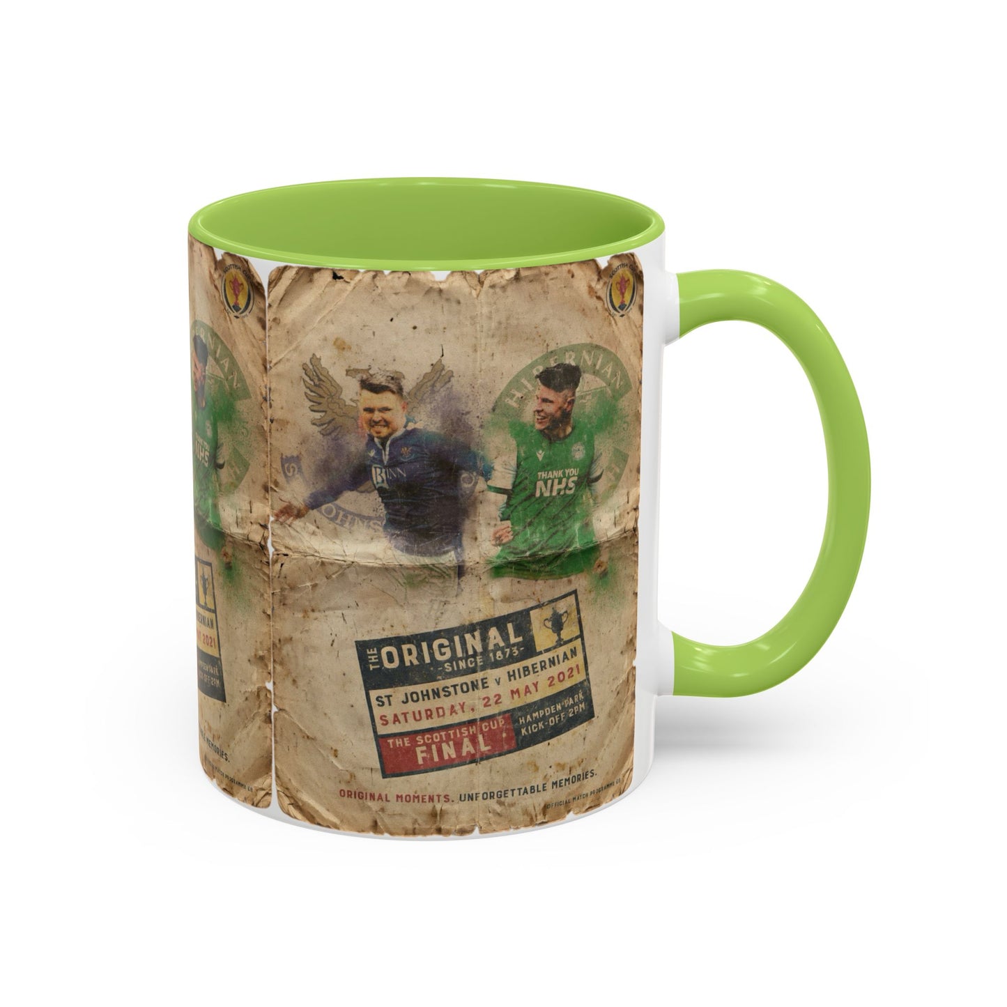 2021 Scottish challenge cup final St Johnstone Hibernian Programme Poster Accent Coffee Mug (11, 15oz)