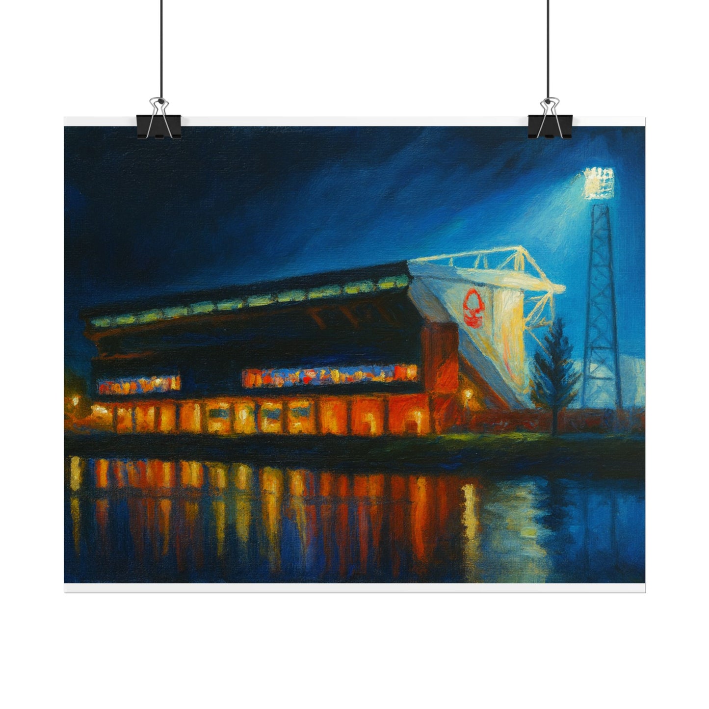 Nottingham Forest City Ground Art Poster