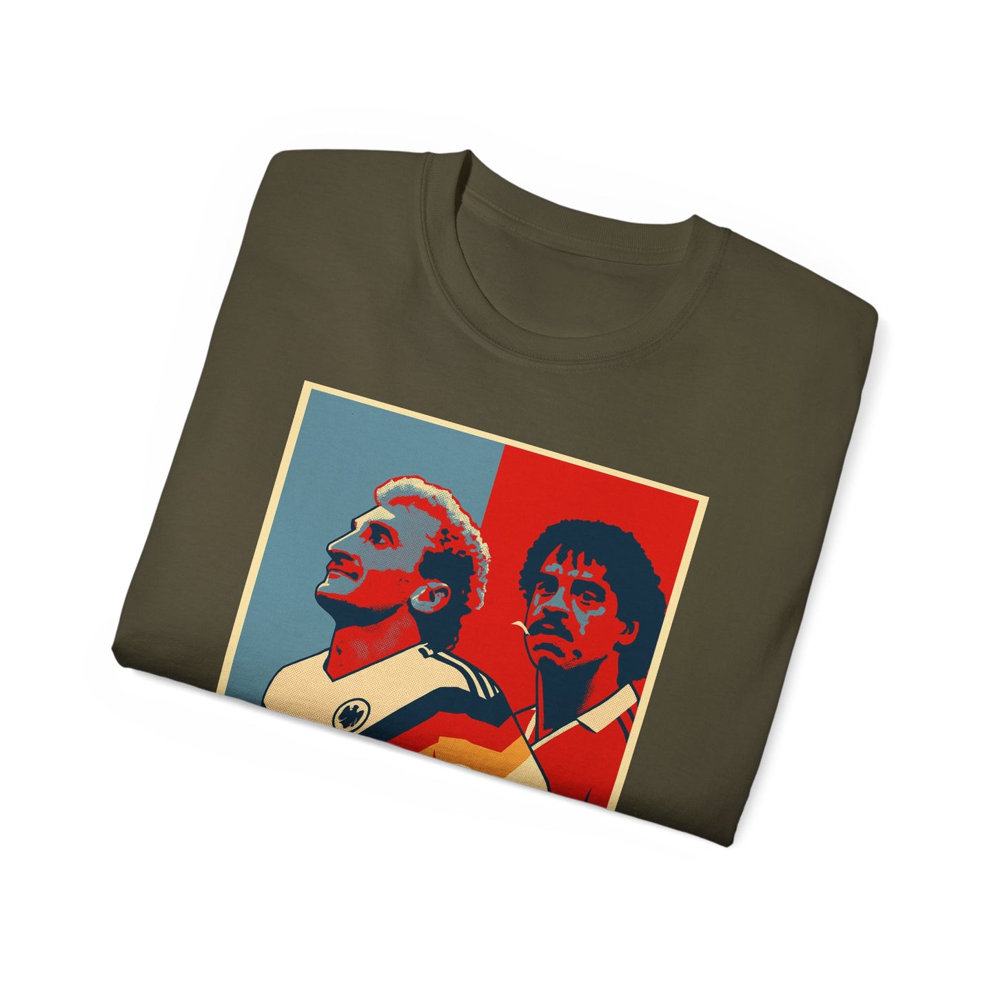 Rudy Voller and Frank Rijkaard Italia 90 Hope Poster T-shirt - Spit