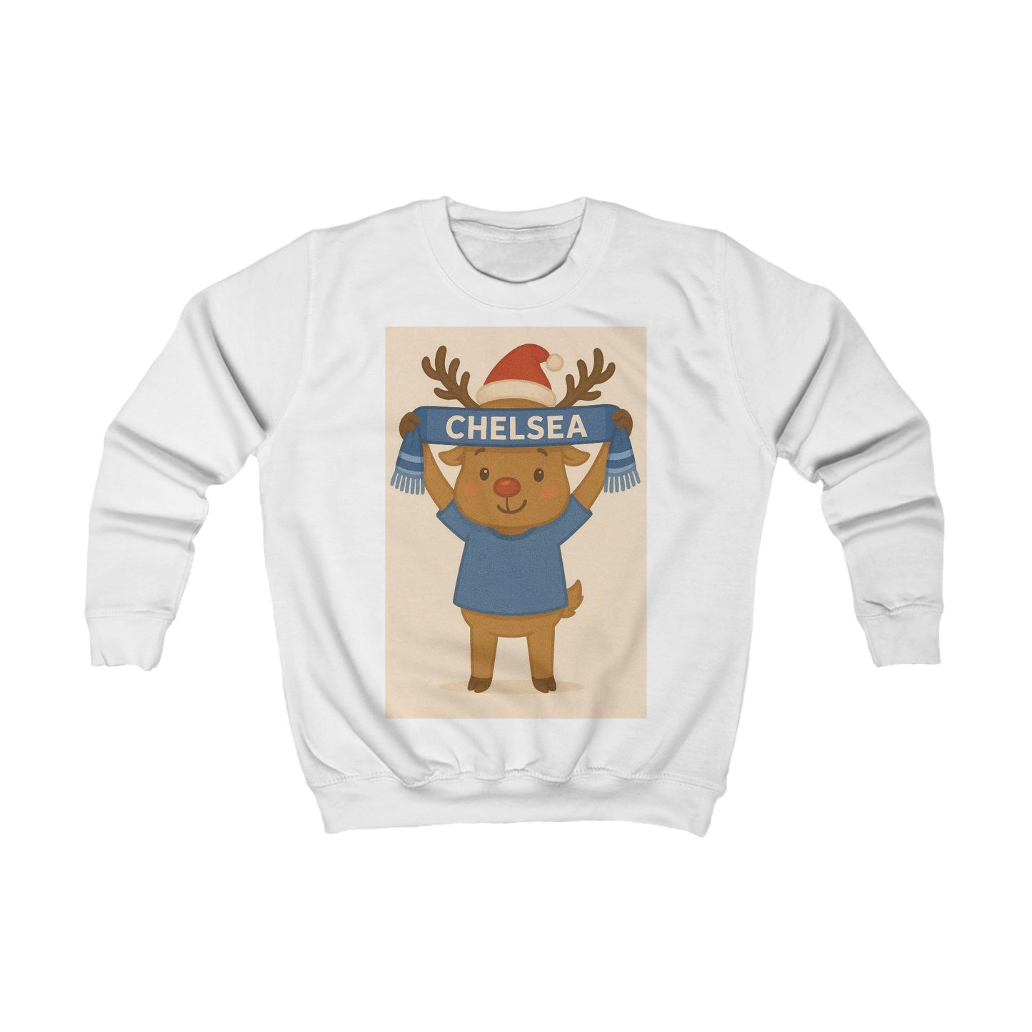 Children’s Chelsea Reindeer Christmas Jumper