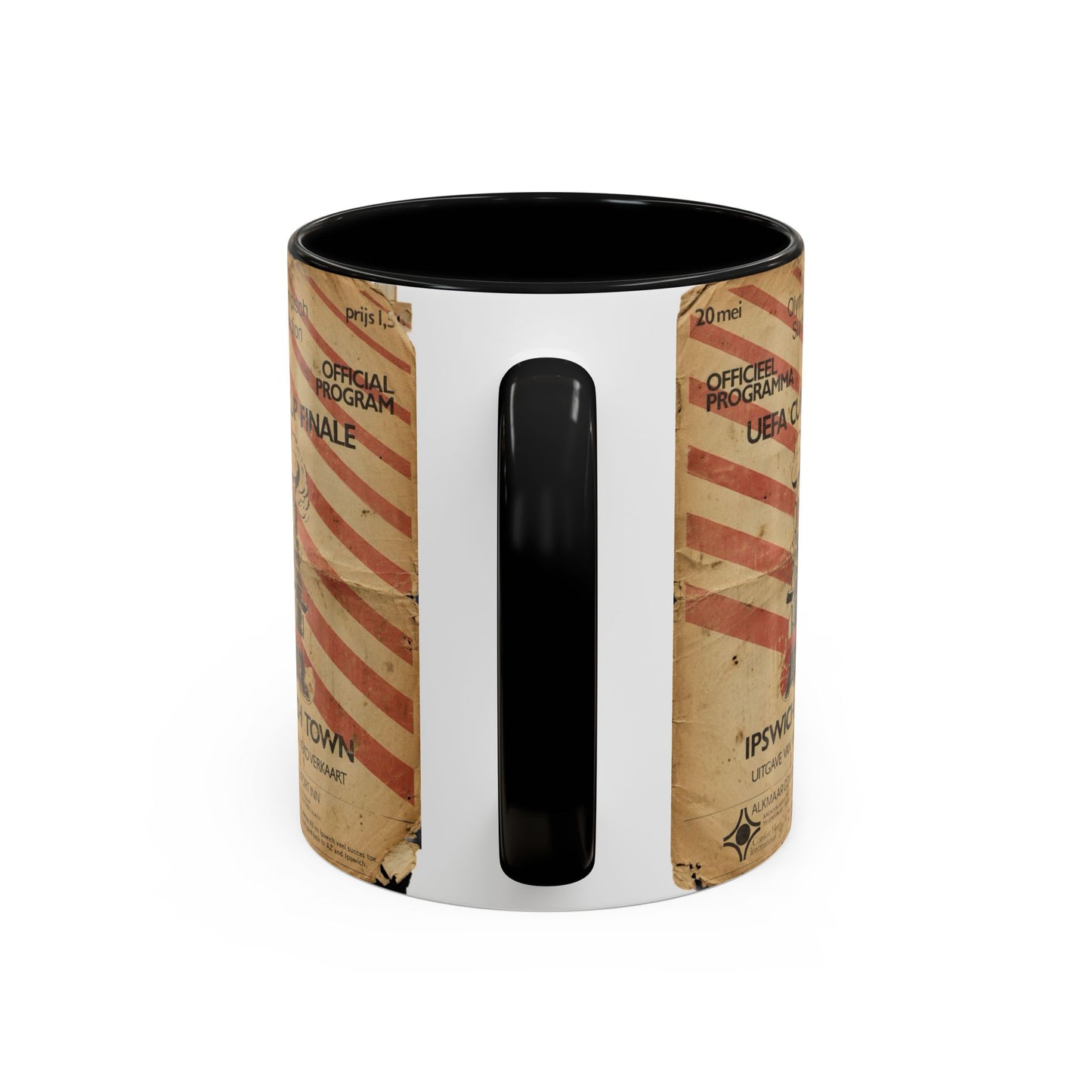 1981 UEFA Cup Final Ipswich Town AZ Alkmaar Programme Poster Accent Coffee Mug (11, 15oz)