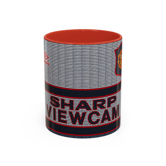 Manchester United 1995 Away Shirt Accent Coffee Mug (11, 15oz)