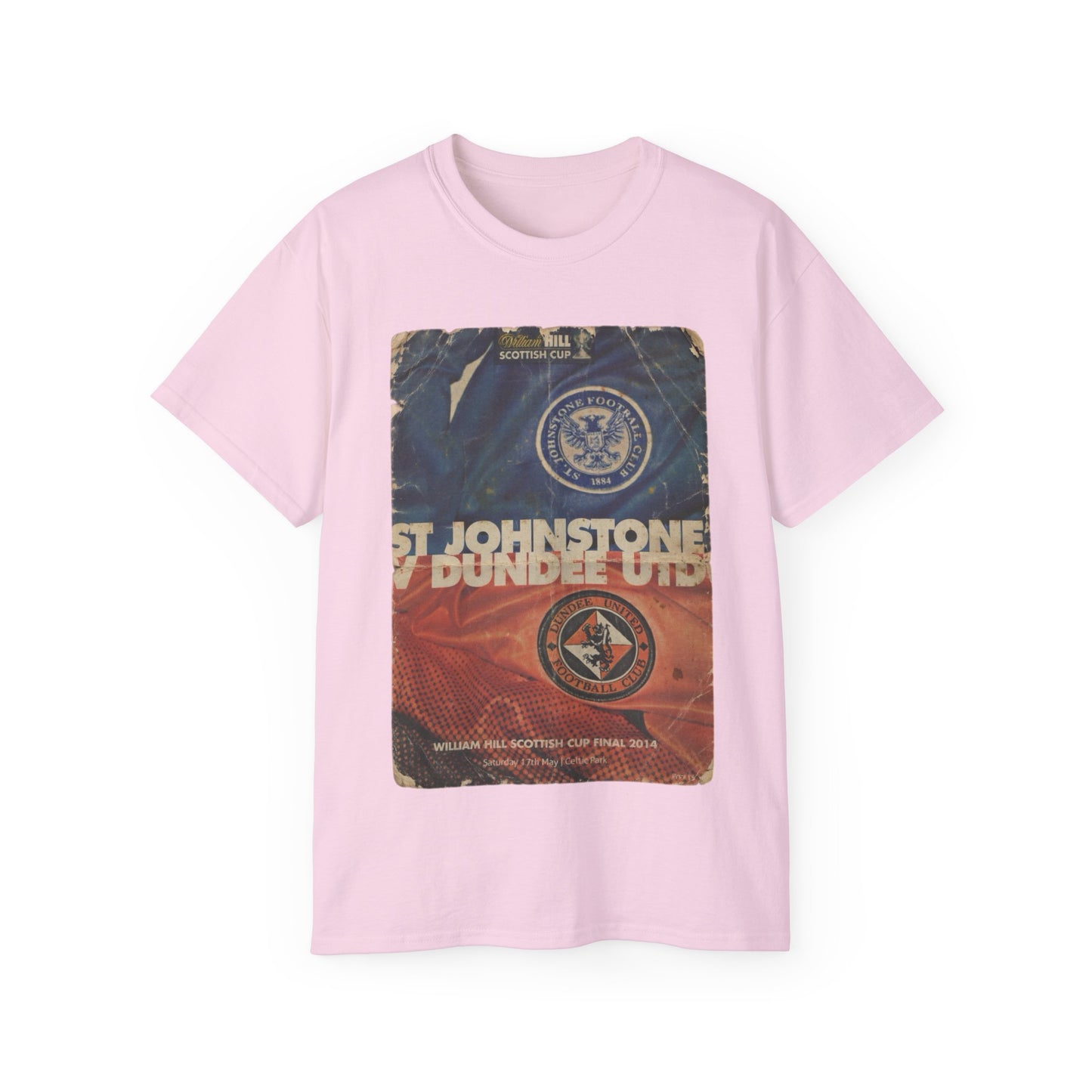 2014 Scottish Challenge Cup Final Dundee United St Johnstone Programme Poster Unisex Ultra Cotton Tee