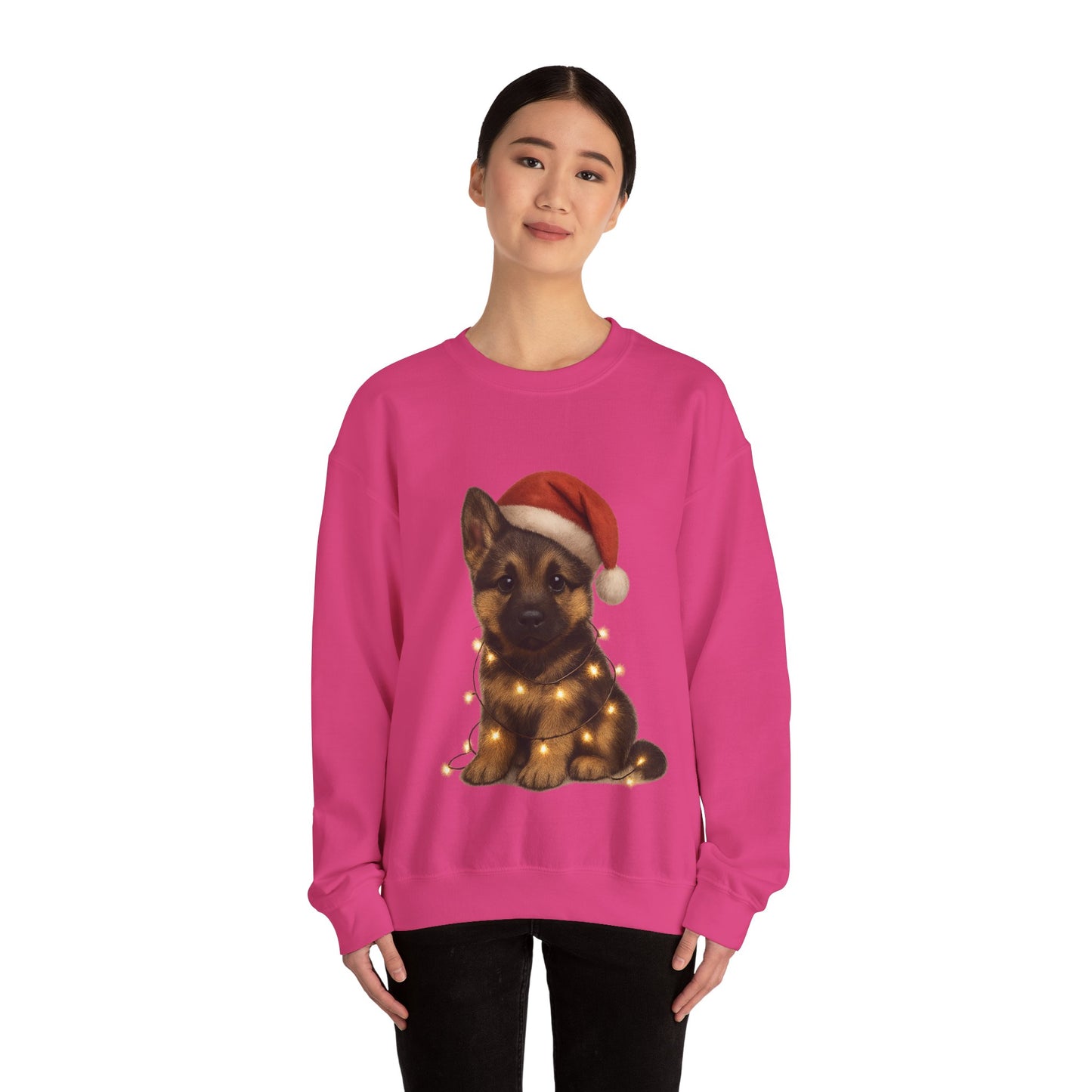 Alsatian Puppy Christmas Dog Sweatshirt