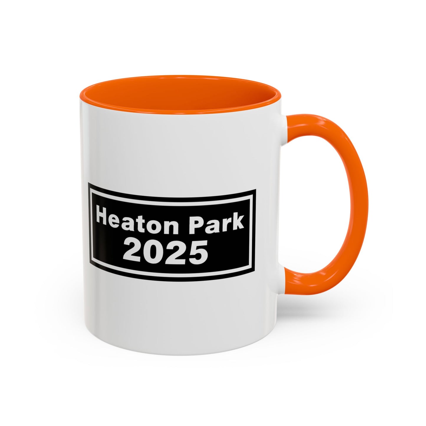 Heaton Park Celebration Mug - Black Accent Coffee Cup, Customizable Gifts, 2025 Graduation, Family Reunion, Unique Collectible