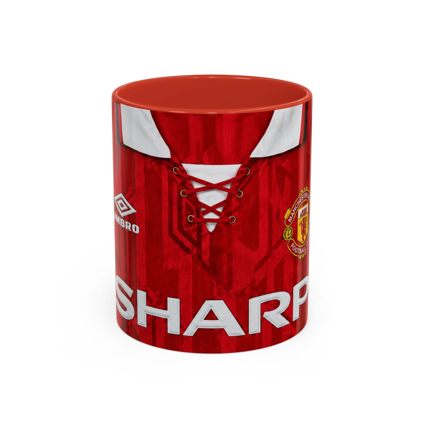 Manchester United 1992 - 94 Shirt Accent Coffee Mug (11, 15oz)