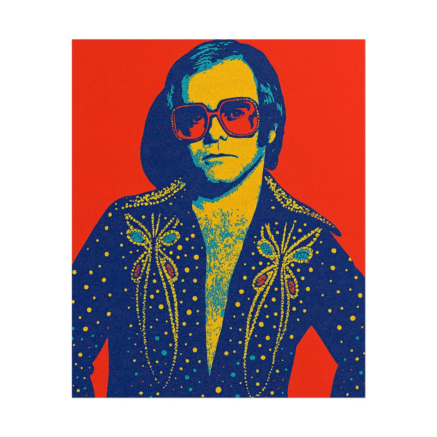 E. John Pop Art Poster