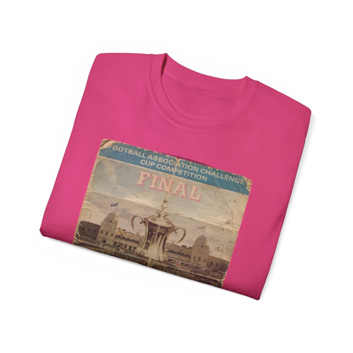 1975 FA Cup Final Programme Poster West Ham Fulham Unisex Ultra Cotton Tee