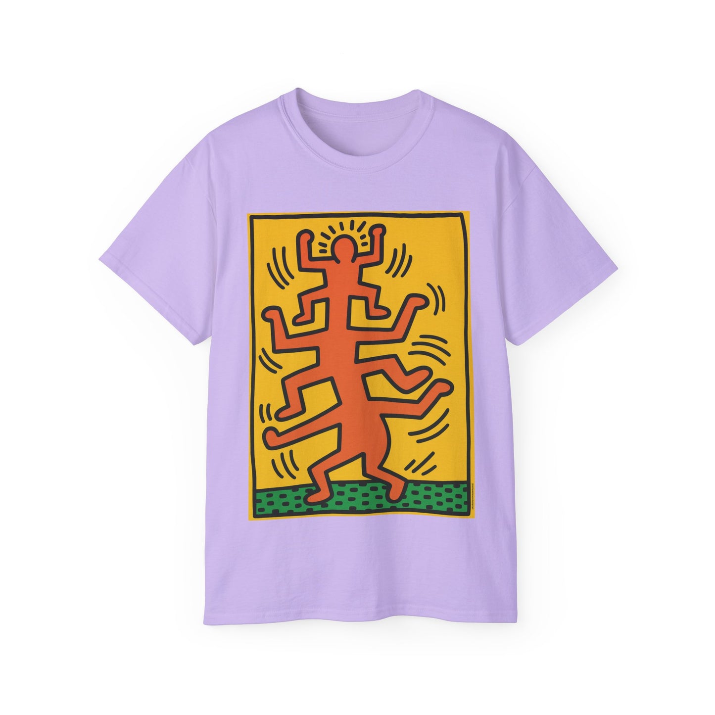 Keith Haring Plate No. 1 (from the Growing suite) Orange T-Shirt