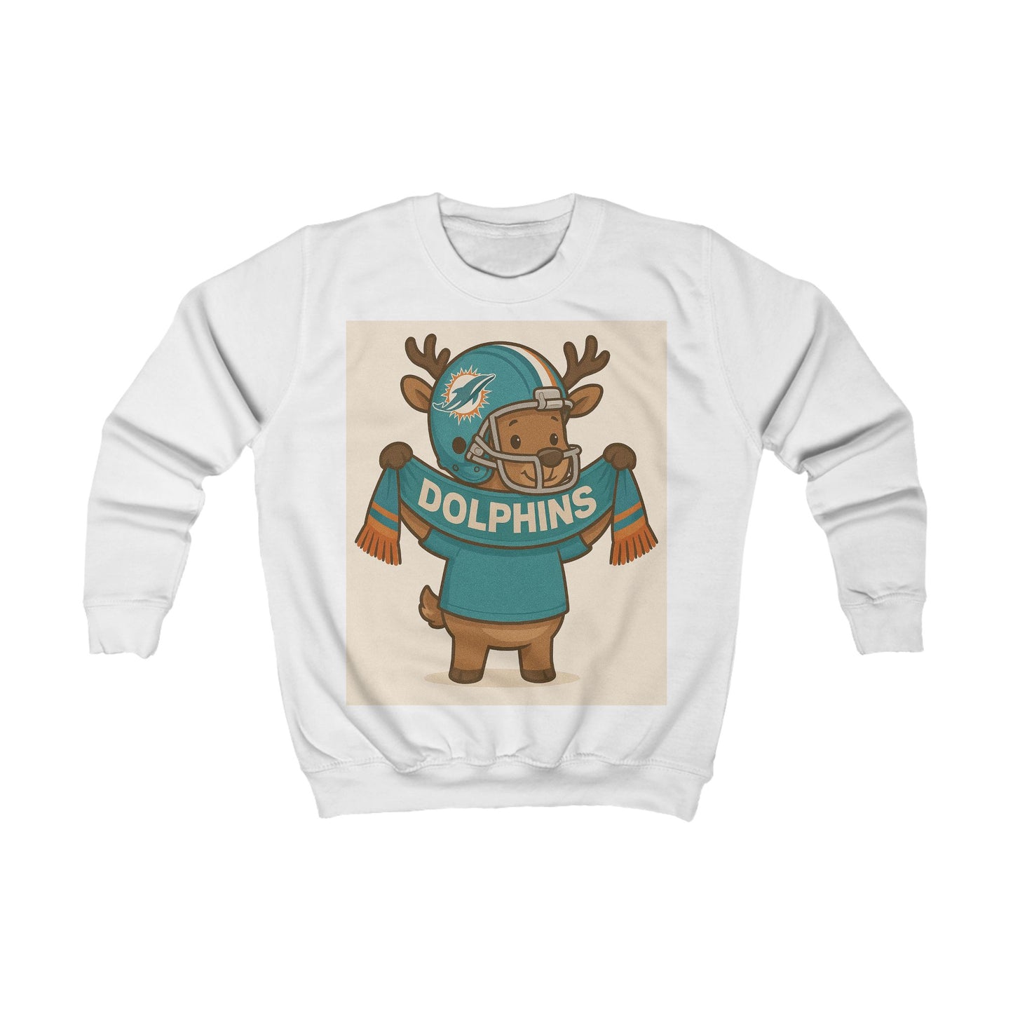 Kids Miami Dolphins Christmas Jumper