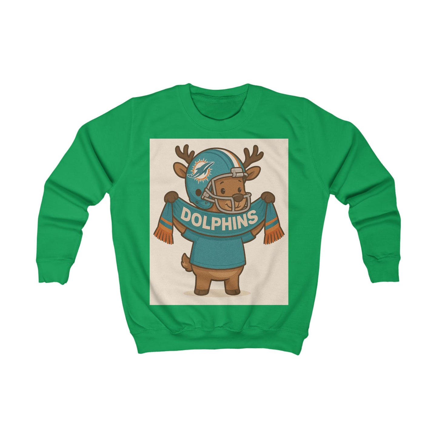 Kids Miami Dolphins Christmas Jumper