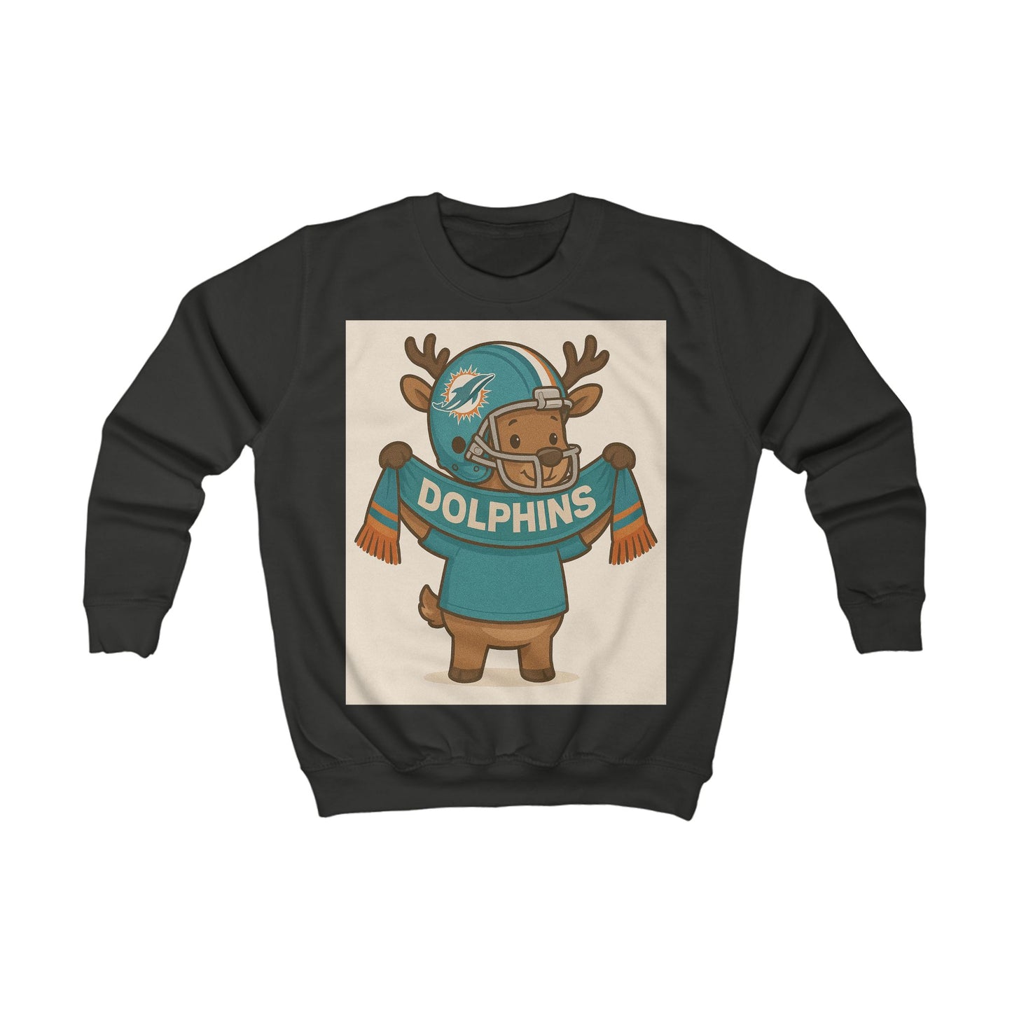 Kids Miami Dolphins Christmas Jumper