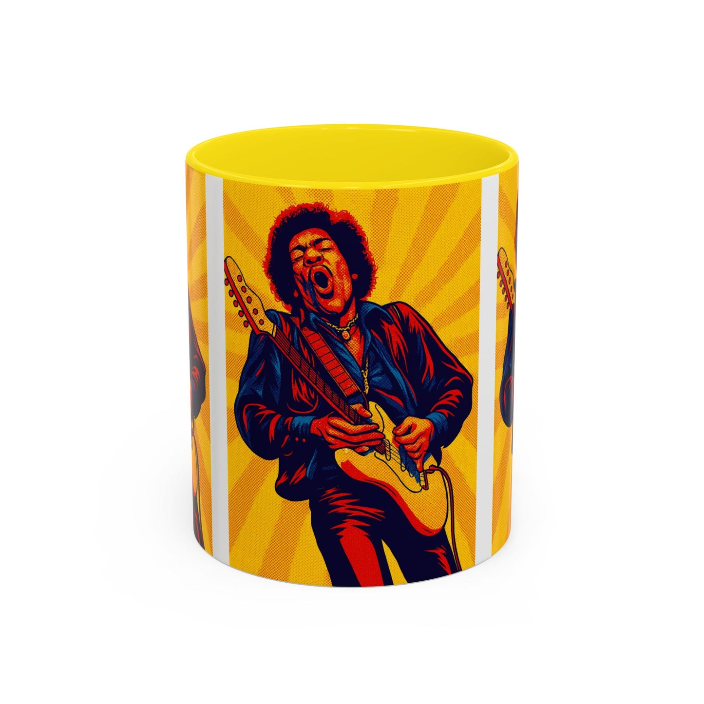 Jimi Hendrix Guitar Pop Art Mug