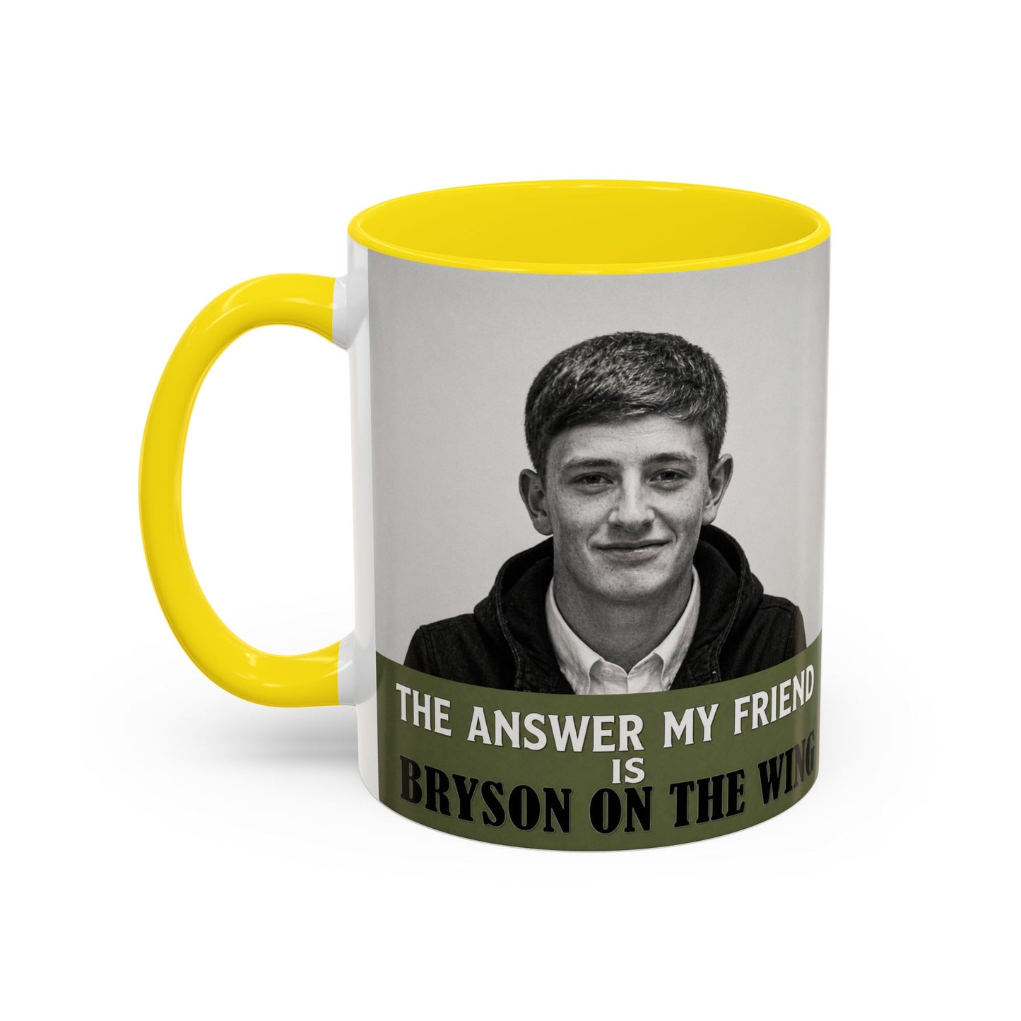 Bryson Appleton The Answer My Friend - Prestwich Heys Accent Coffee Mug (11, 15oz)