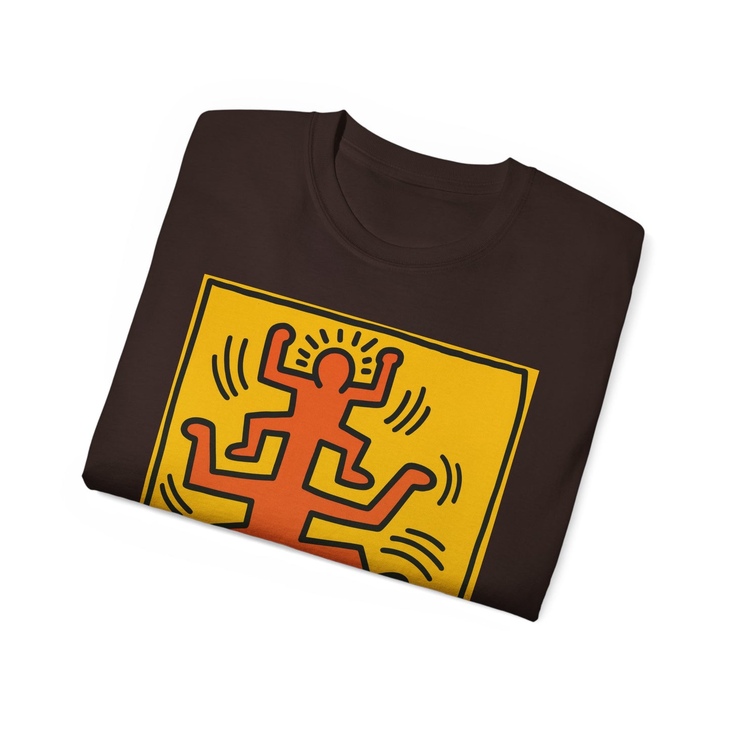 Keith Haring Plate No. 1 (from the Growing suite) Orange T-Shirt