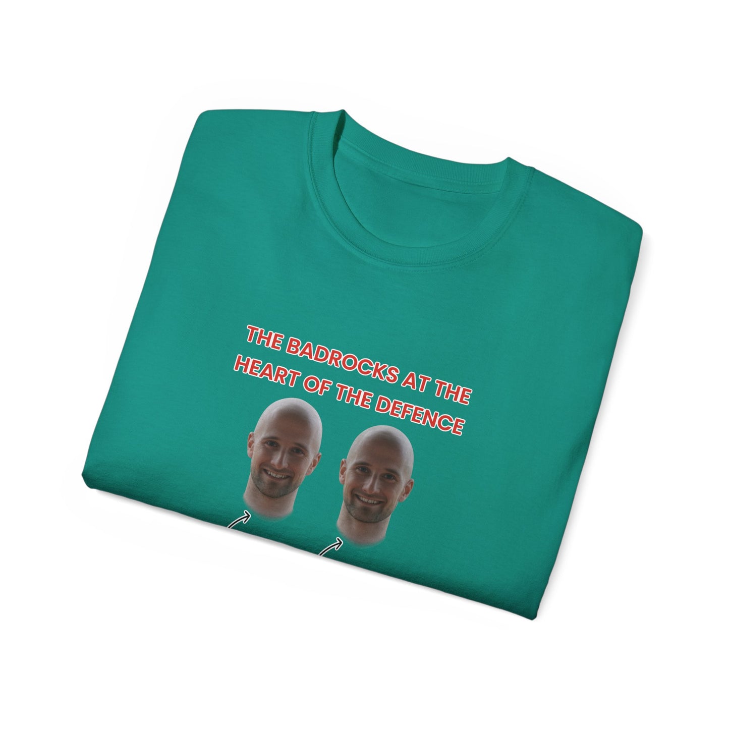 The Badrocks at the heart of the defence - James and David Badrock Prestwich Heys Unisex Ultra Cotton Tee