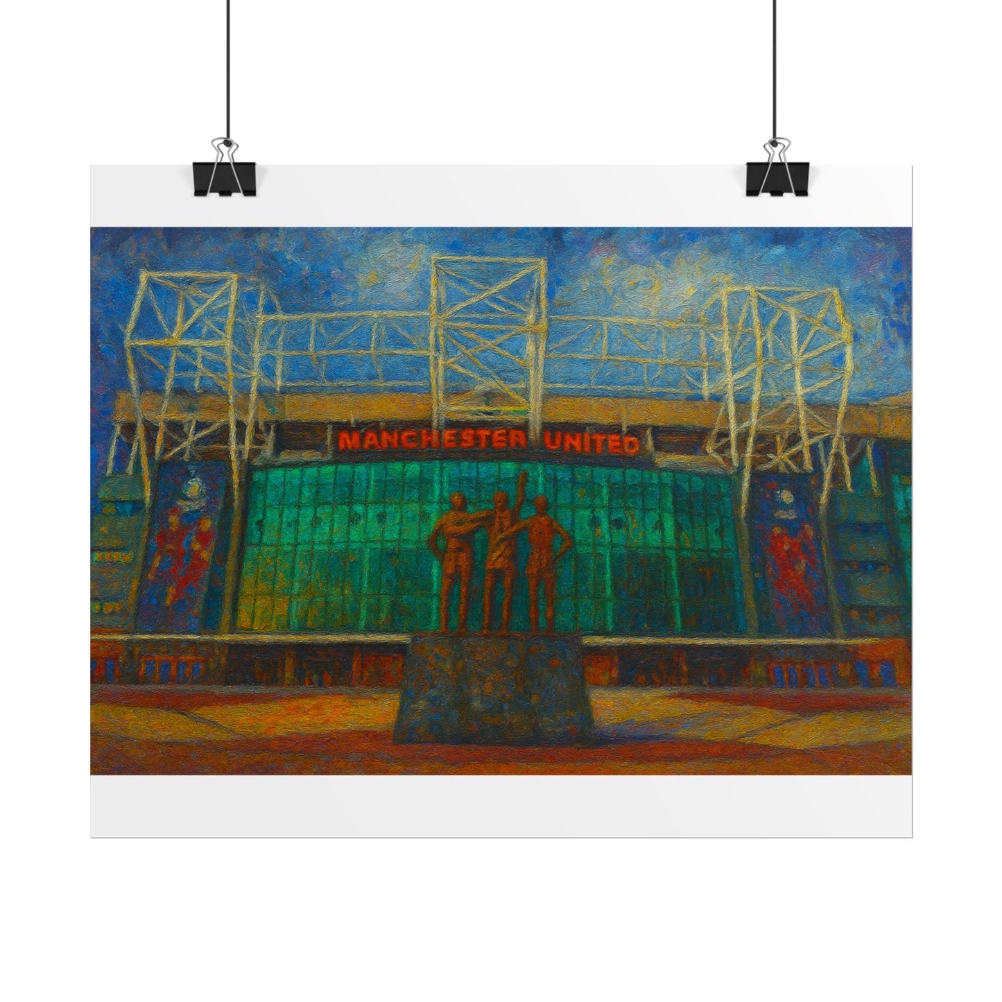 Manchester United Old Trafford United Trinity Poster