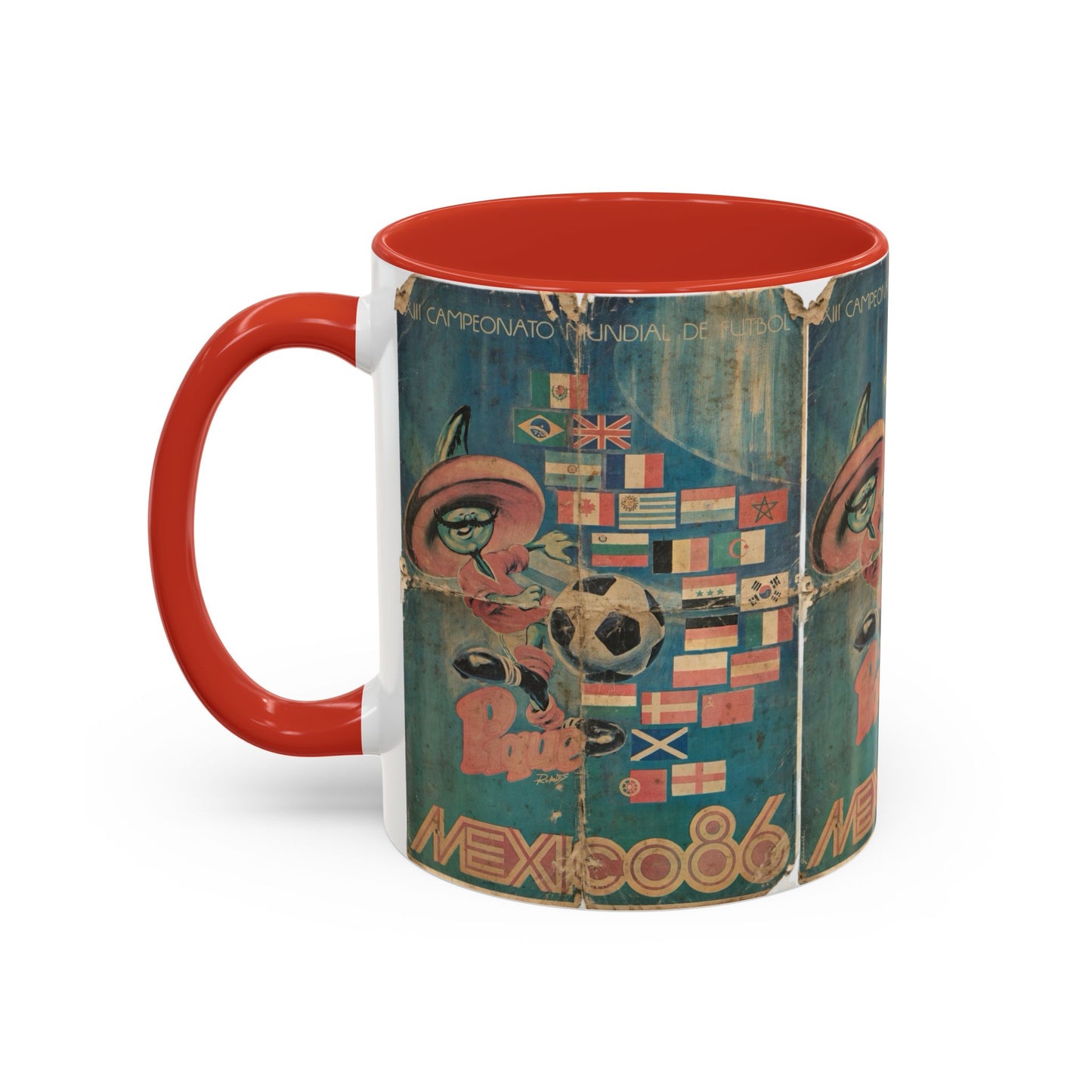 Mexico 86 Poster Pique Kick Coffee Mug (11, 15oz)