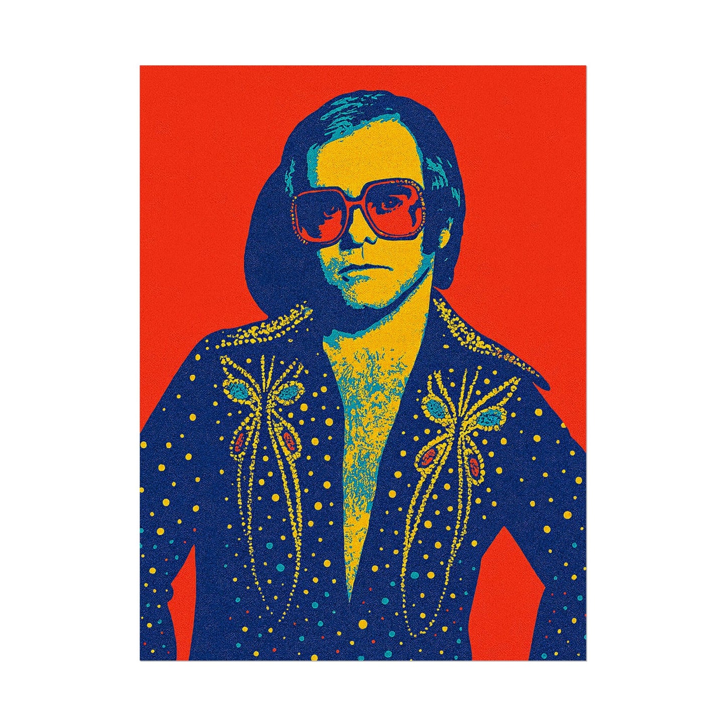 E. John Pop Art Poster