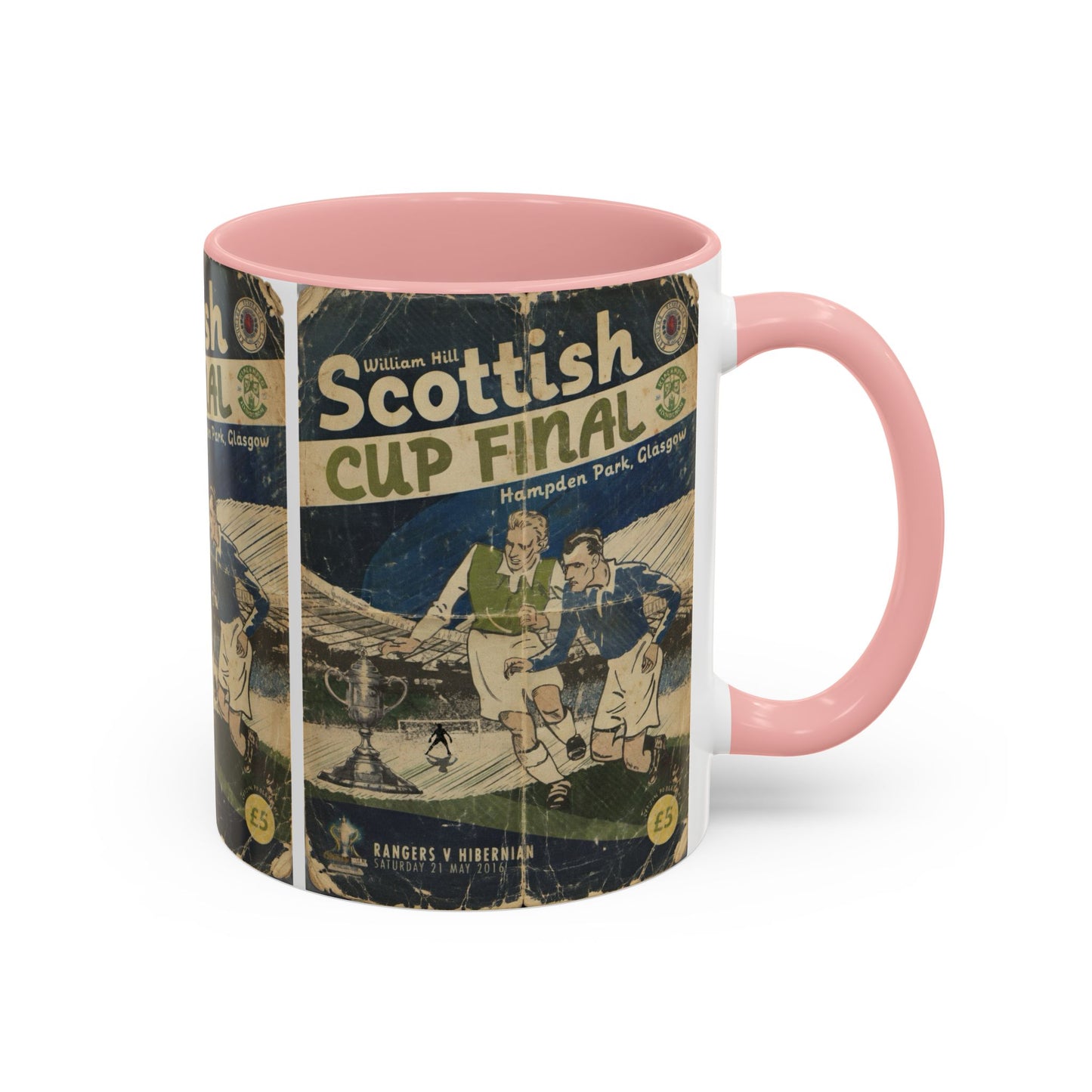 2016 Scottish Challenge Cup Final Hibernian Rangers Programme Poster Accent Coffee Mug (11, 15oz)
