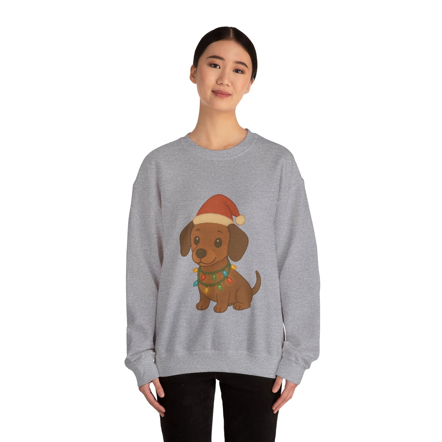 Christmas Dachshund Puppy Christmas Sweatshirt