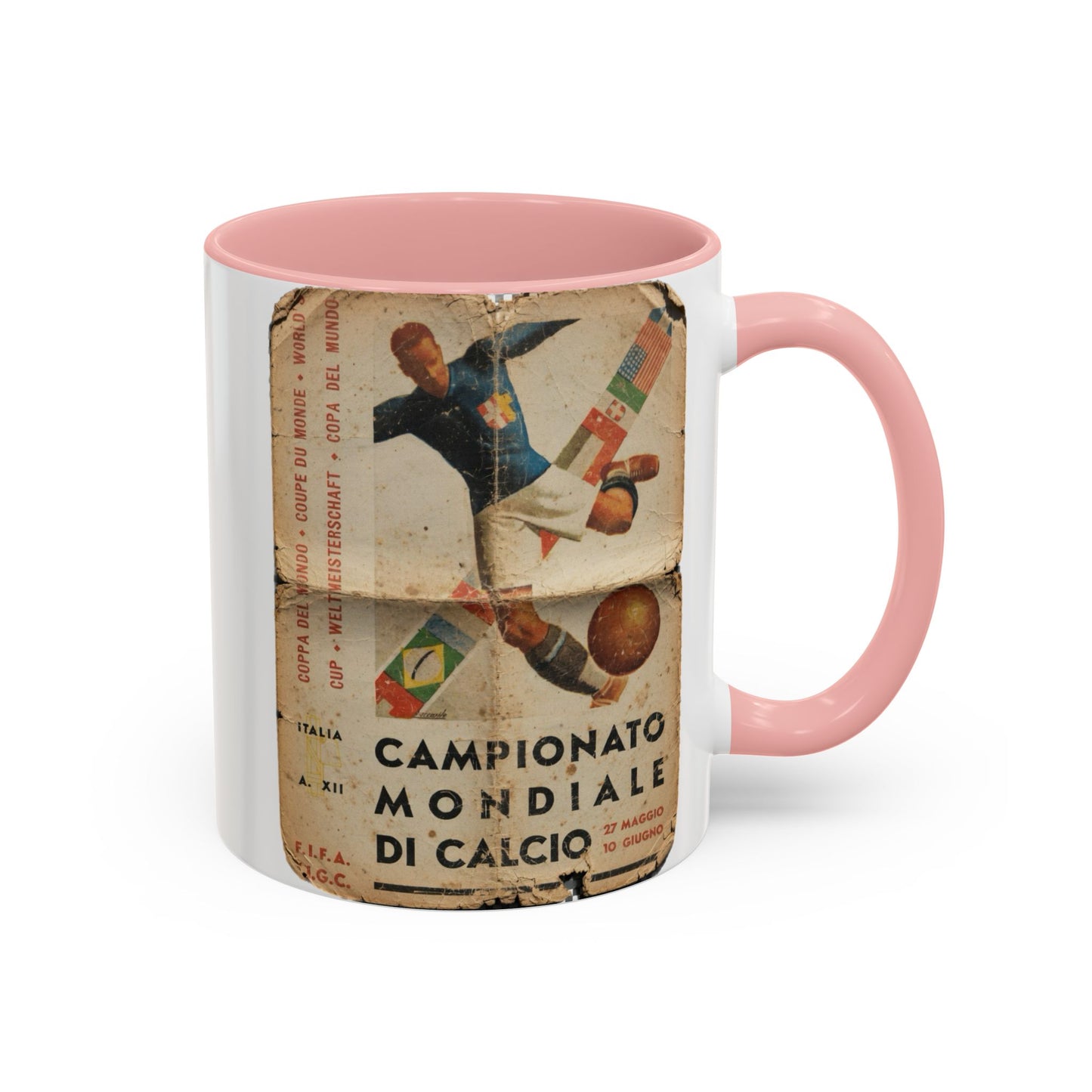 Italy 1934 World Cup Poster Coffee Mug (11, 15oz)
