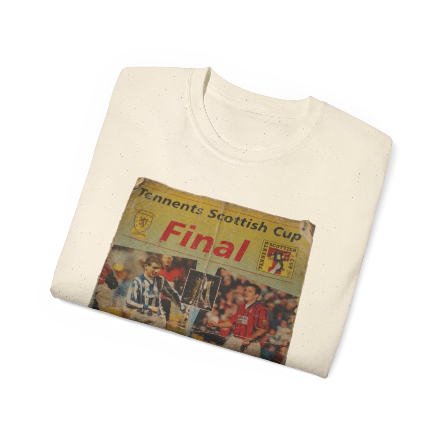 1997 Scottish Challenge Cup Final Programme Poster Unisex Ultra Cotton Tee