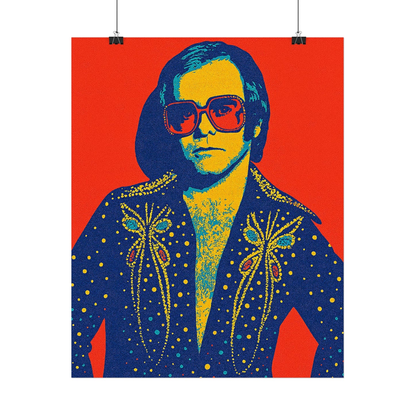 E. John Pop Art Poster