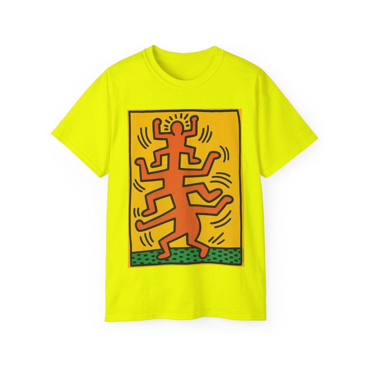 Keith Haring Plate No. 1 (from the Growing suite) Orange T-Shirt