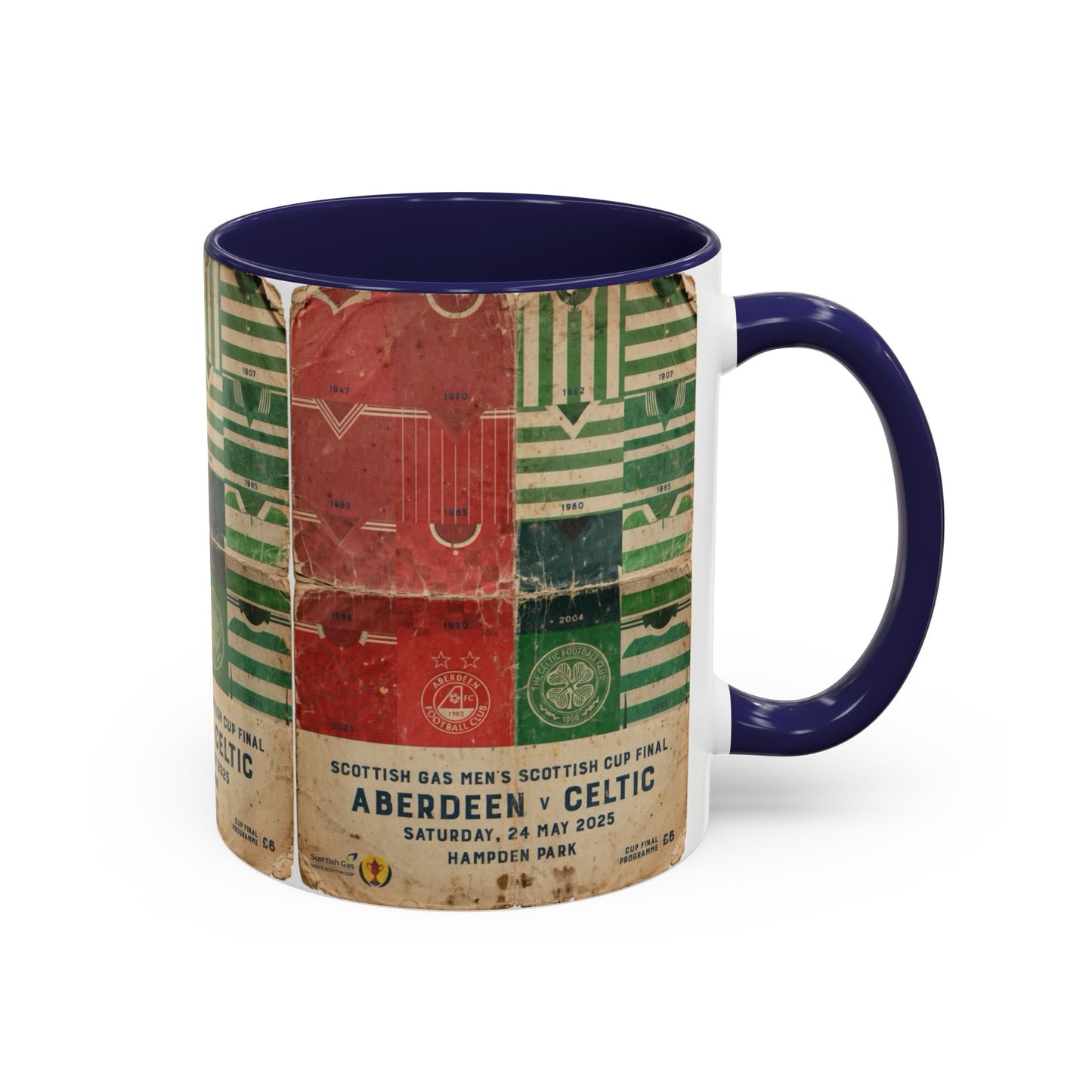 2025 Scottish Challenge Cup Aberdeen Celtic Programme Poster Accent Coffee Mug (11, 15oz)
