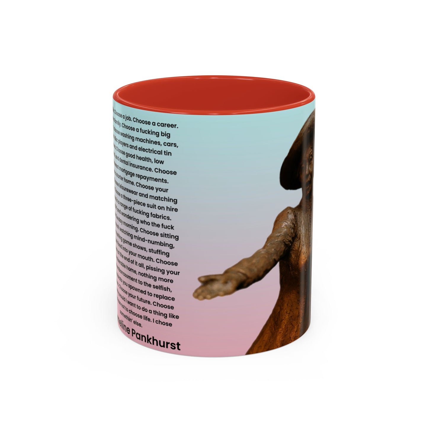 Emmeline Pankhurst Trainspotting Quite Mug