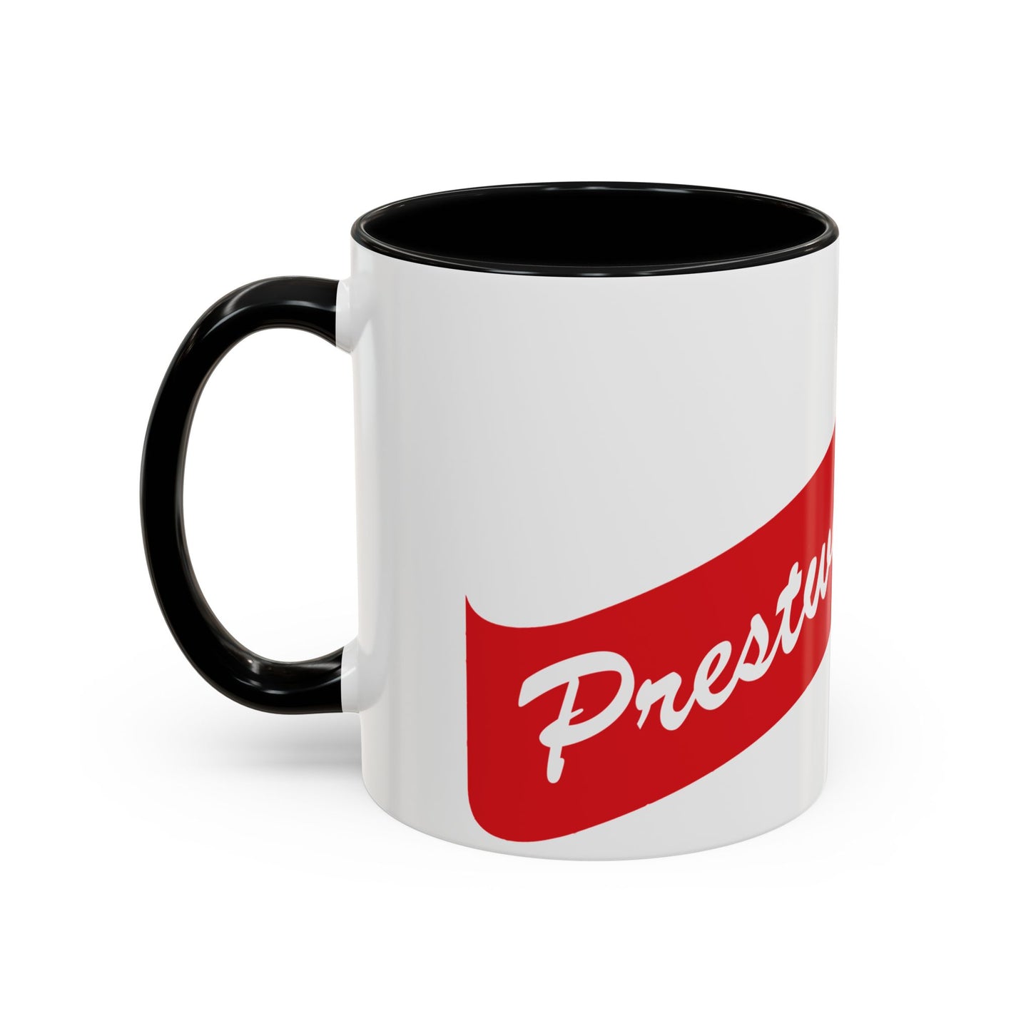 Prestwich Heys Red Stripe Accent Coffee Mug (11, 15oz)