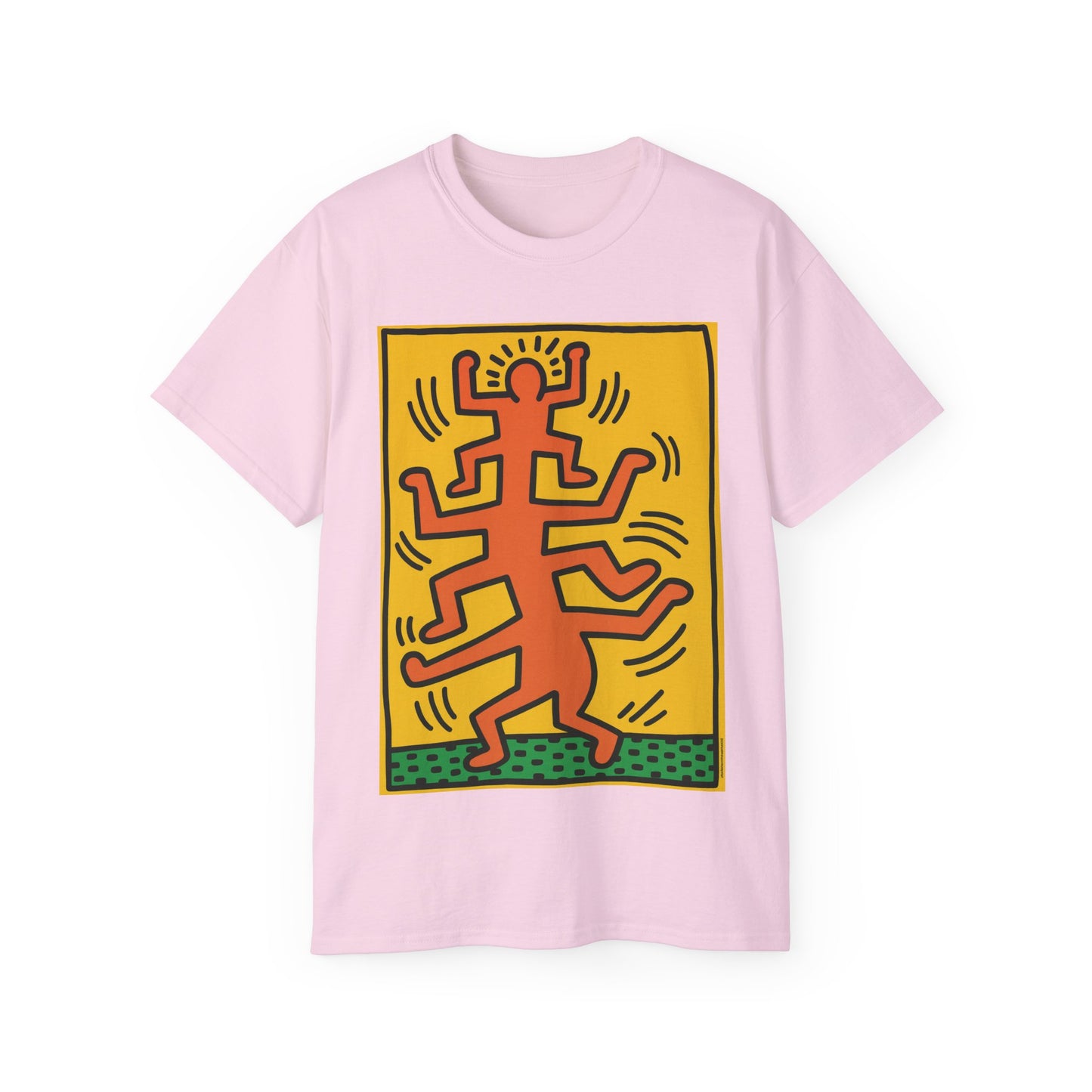 Keith Haring Plate No. 1 (from the Growing suite) Orange T-Shirt