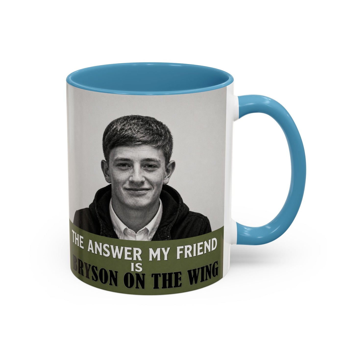 Bryson Appleton The Answer My Friend - Prestwich Heys Accent Coffee Mug (11, 15oz)