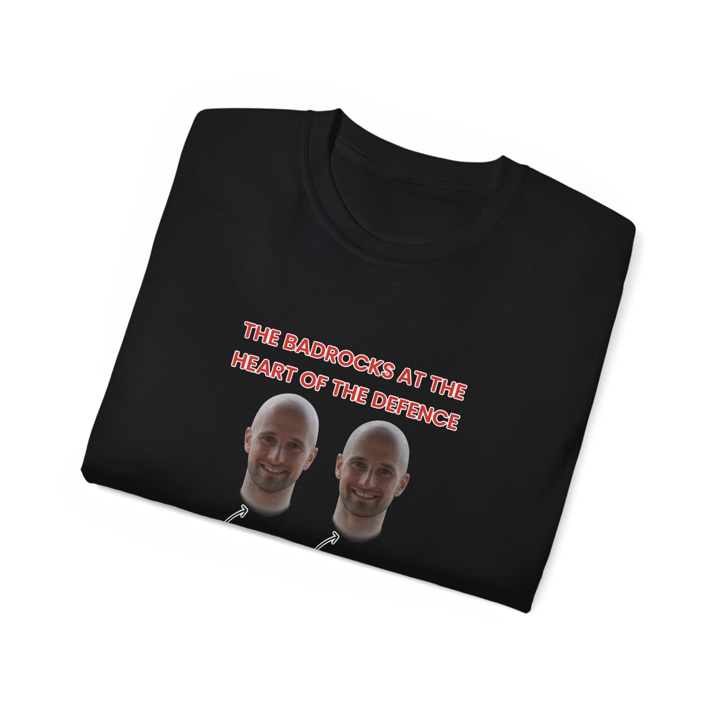 The Badrocks at the heart of the defence - James and David Badrock Prestwich Heys Unisex Ultra Cotton Tee