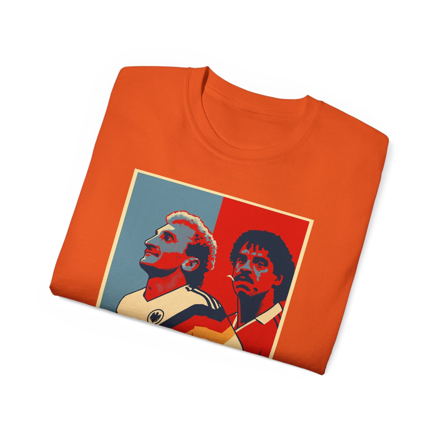 Rudy Voller and Frank Rijkaard Italia 90 Hope Poster T-shirt - Spit