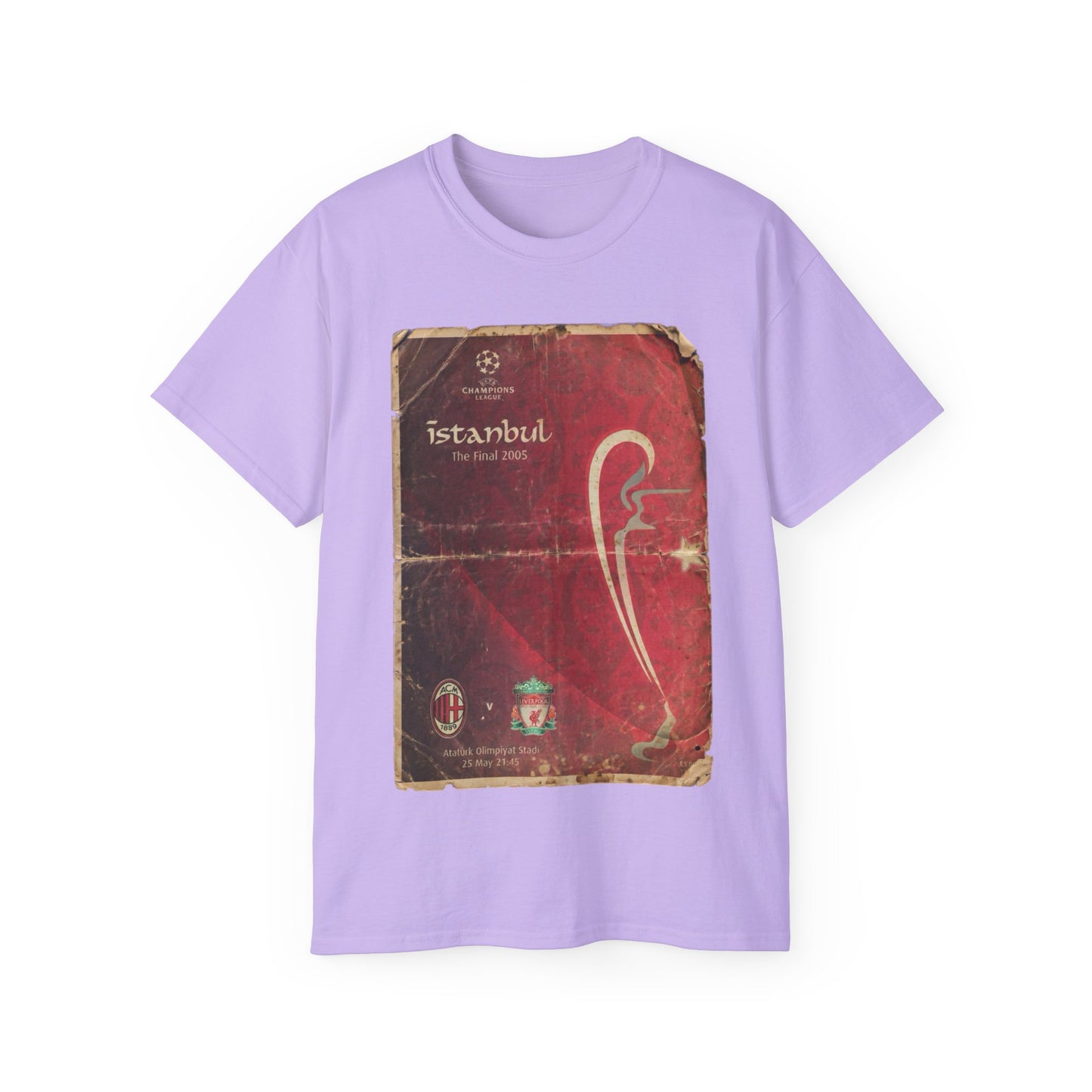2005 UCL Final Poster Liverpool AC Milan Ultra Cotton Tee