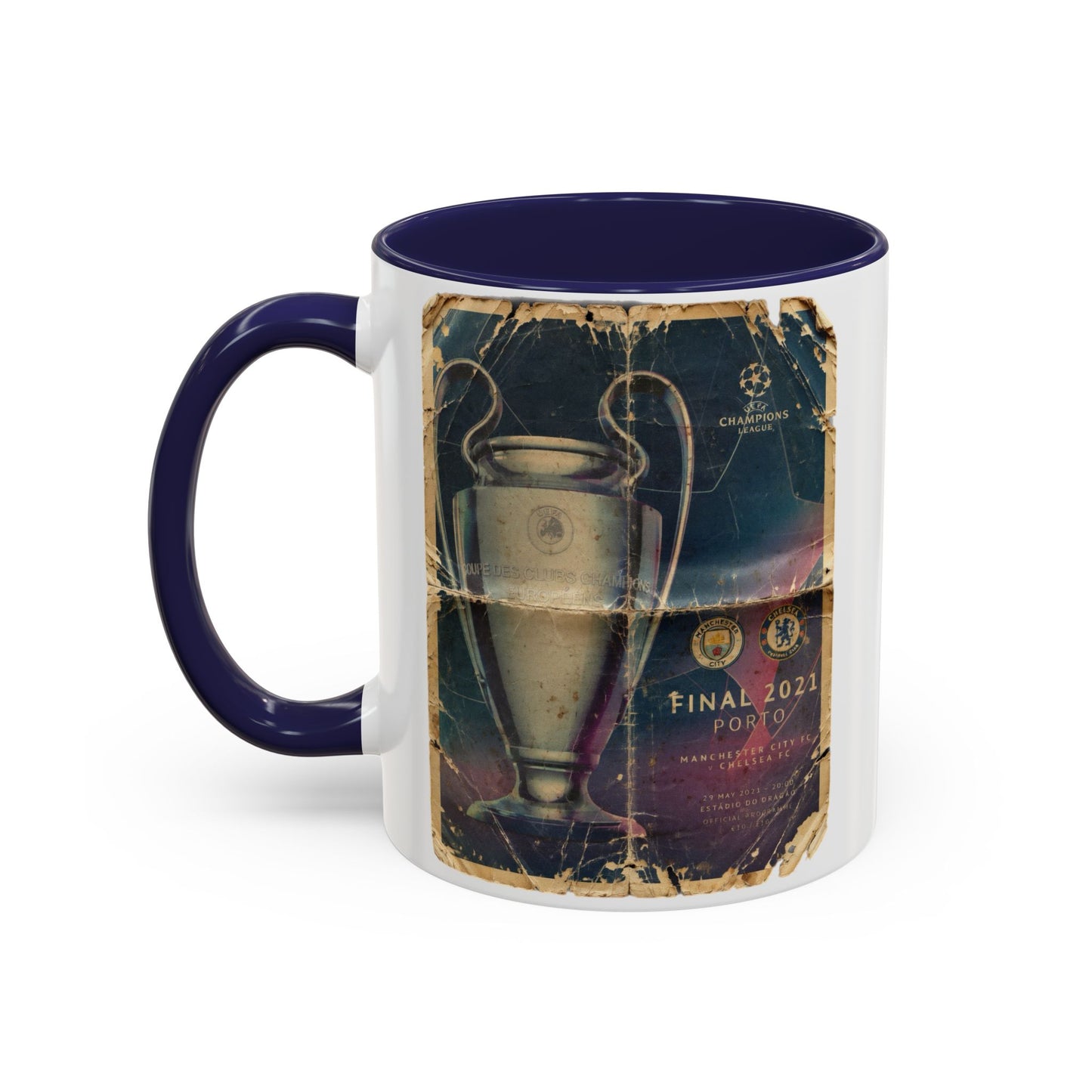 2021 UCL Final Chelsea Manchester City Poster Accent Coffee Mug (11, 15oz)
