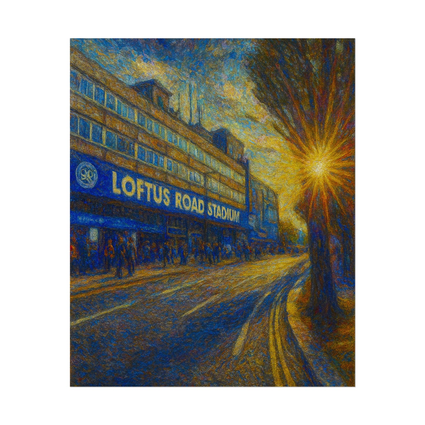 Queens Park Rangers Loftus Road Stadium Rolled Poster